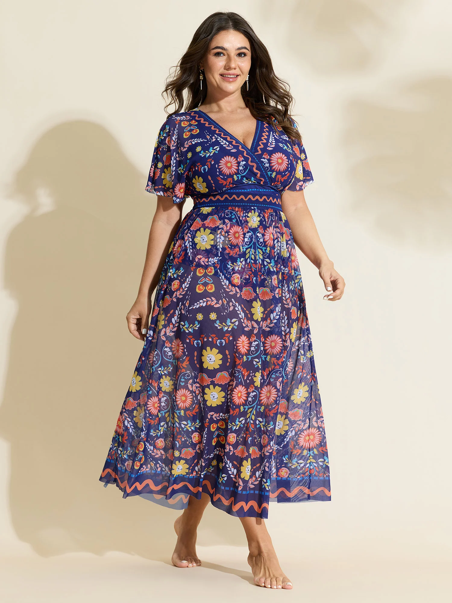 Sarong Two-Piece Tummy-Control One-Piece Swimsuit - Image 14