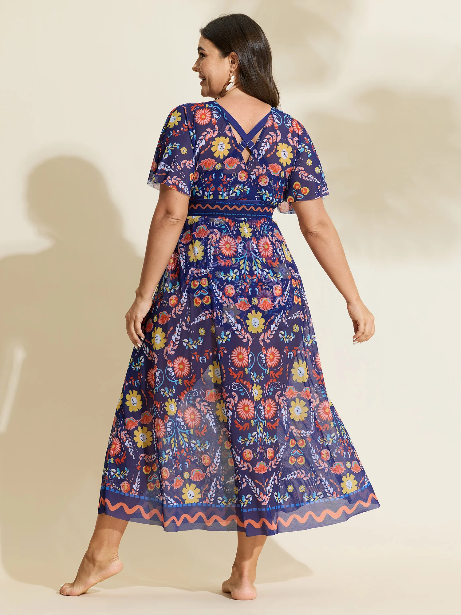 Sarong Two-Piece Tummy-Control One-Piece Swimsuit - Image 16