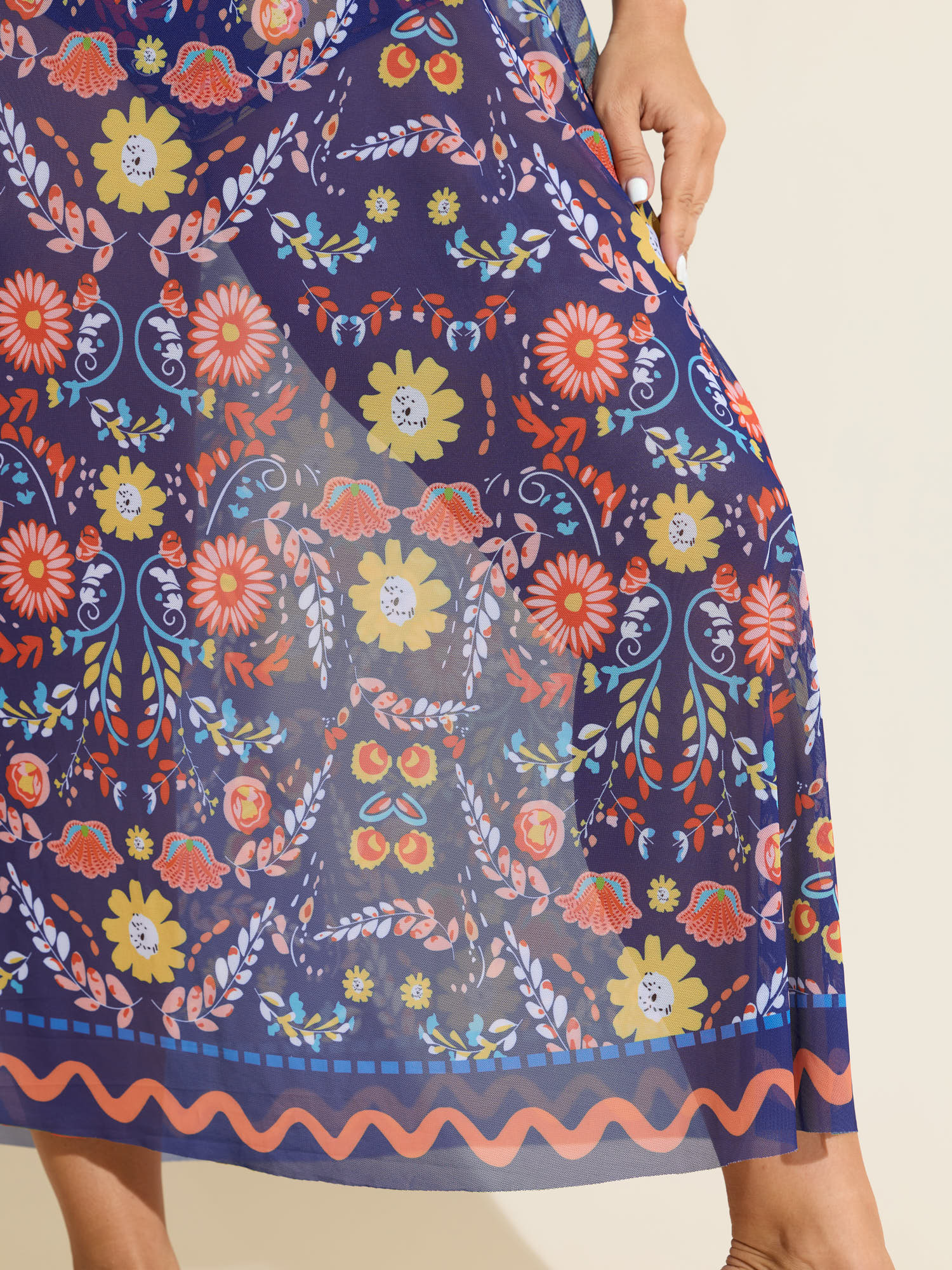 Sarong Two-Piece Tummy-Control One-Piece Swimsuit - Image 18