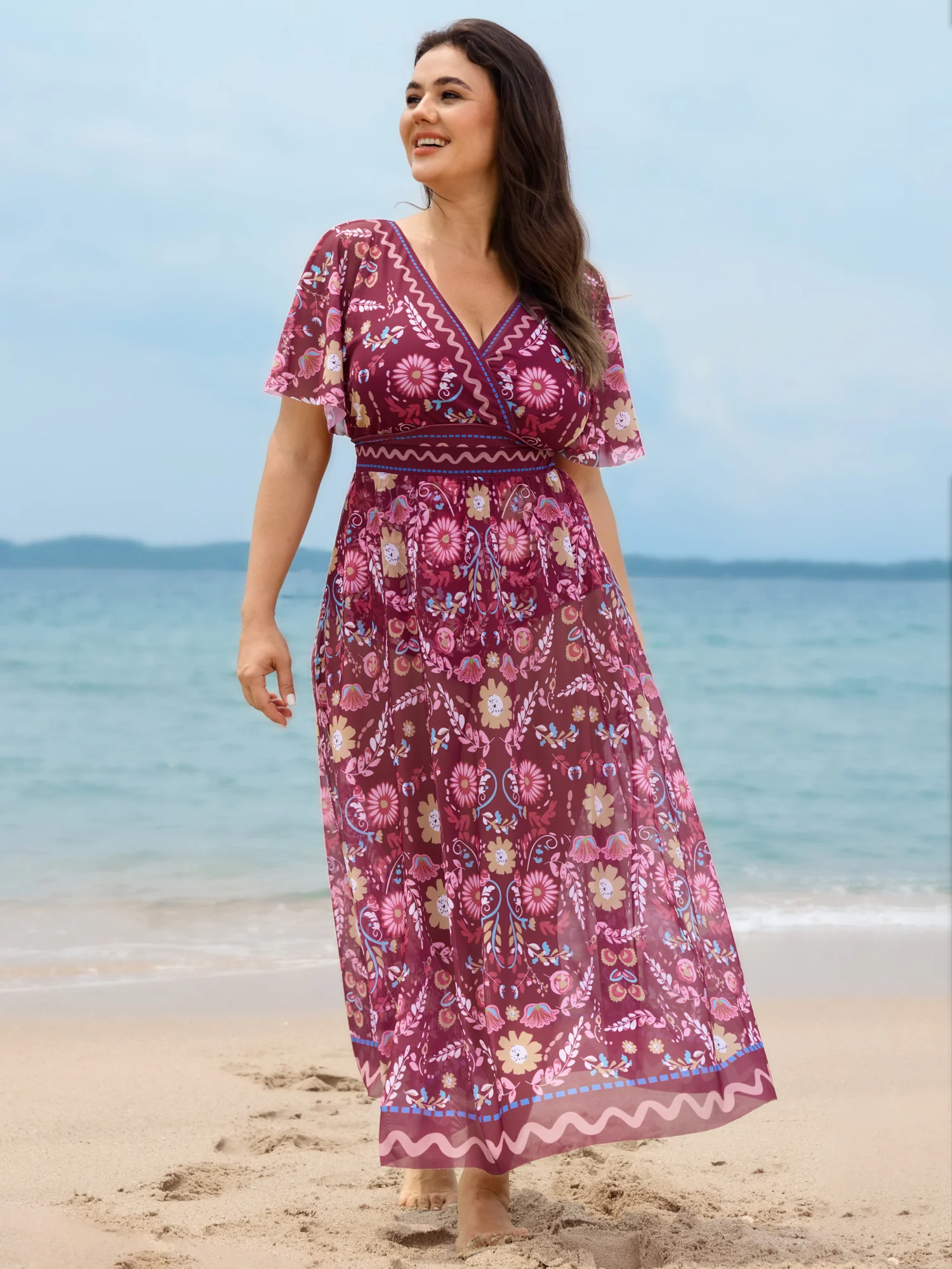 Sarong Two-Piece Tummy-Control One-Piece Swimsuit - Image 19