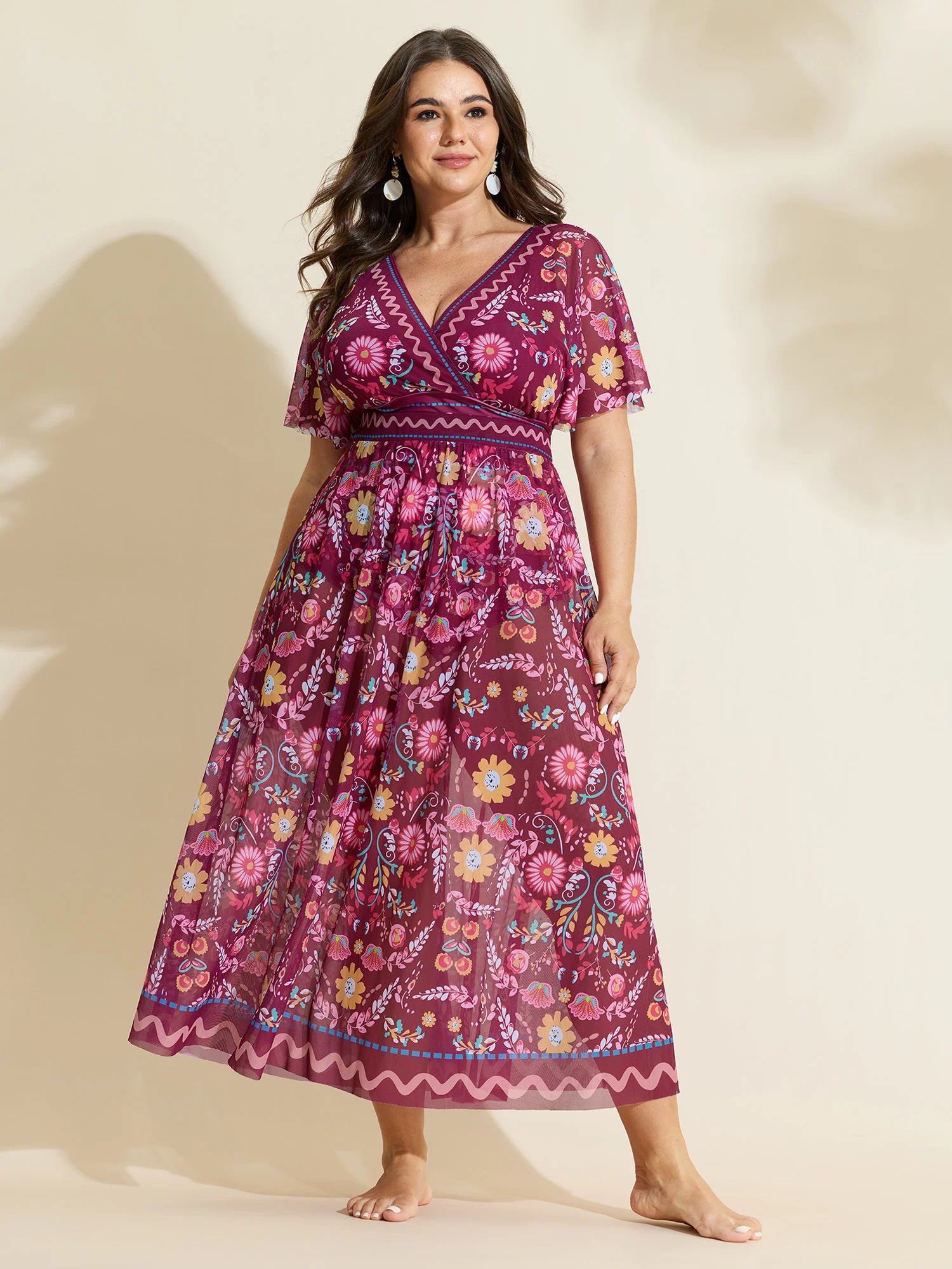 Sarong Two-Piece Tummy-Control One-Piece Swimsuit - Image 21