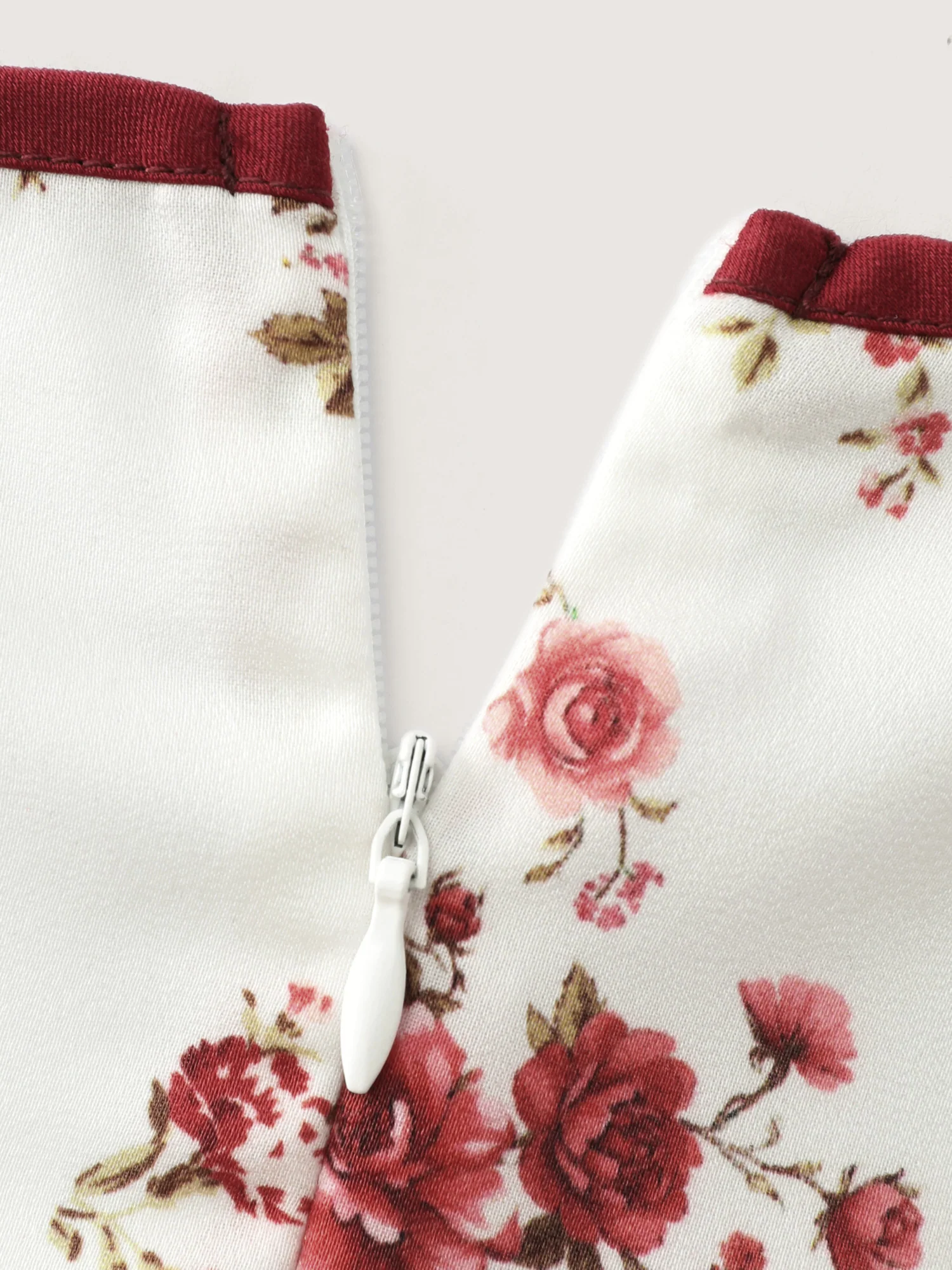Satin Rose Crisscross Back Straps Sleep Dress - Image 6