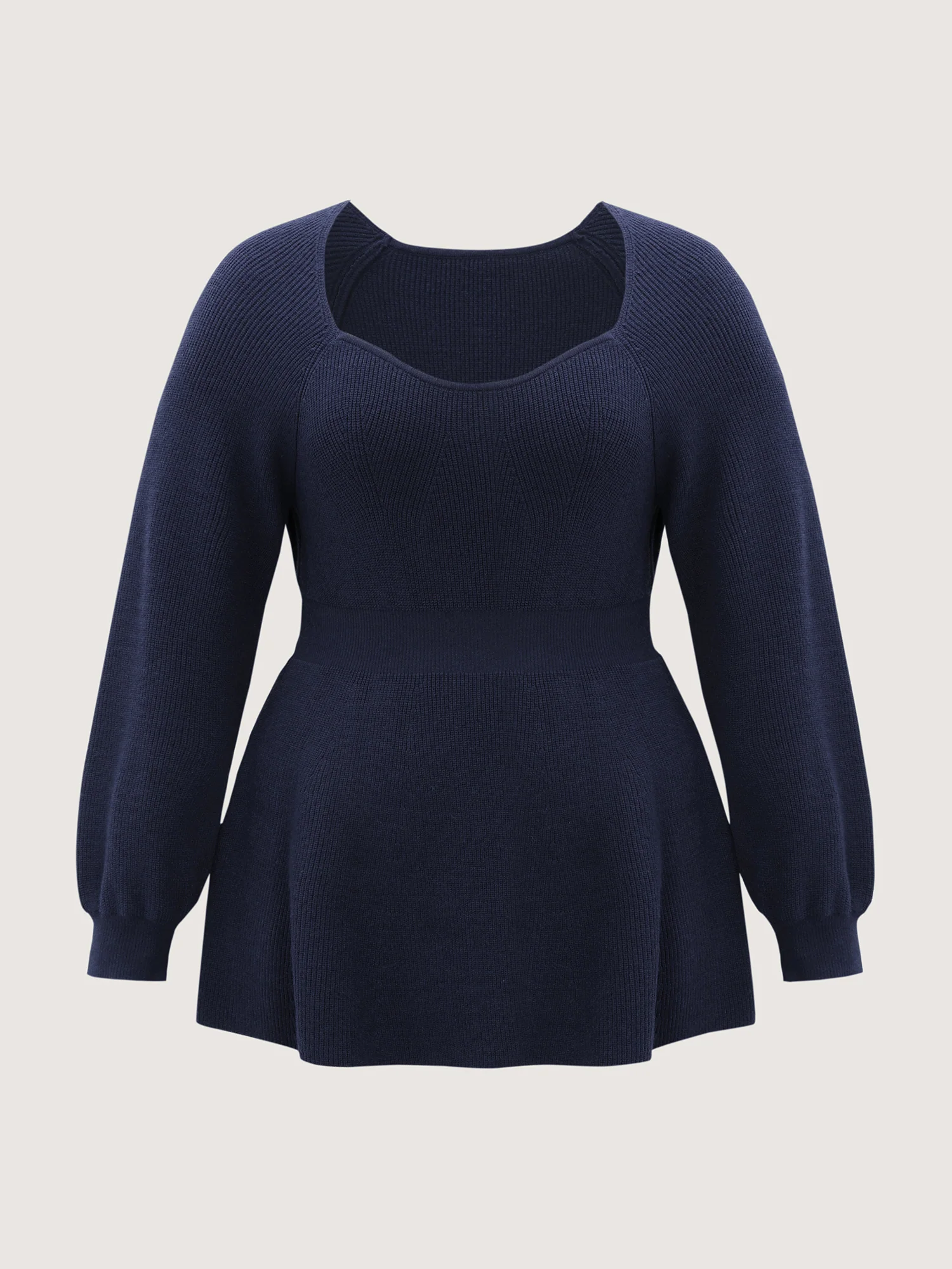 Scoop Neck Cinched-Waist Textured Pullover - Image 7