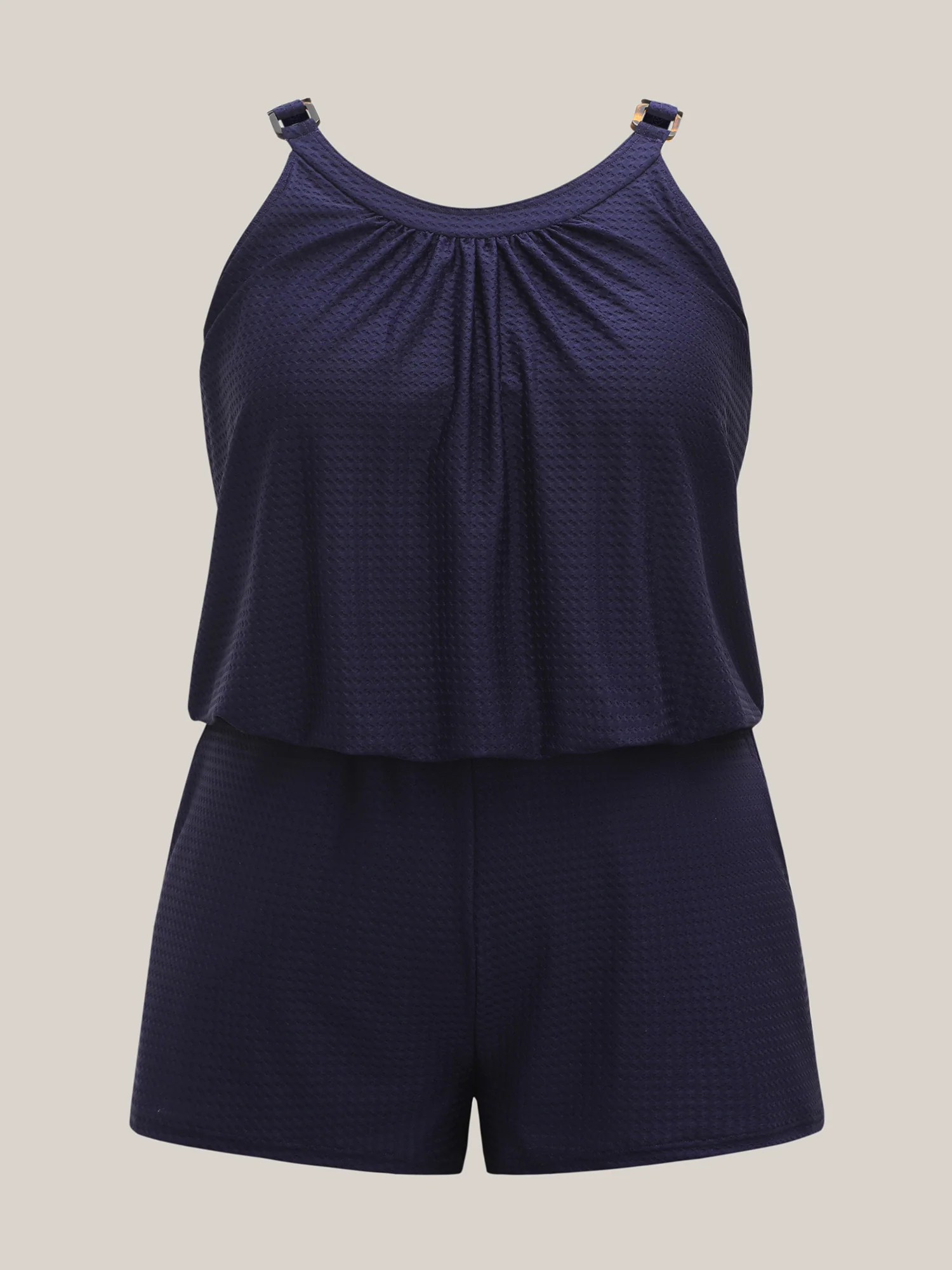 Scoop Neck Pockets One-Piece Swimsuit - Image 7