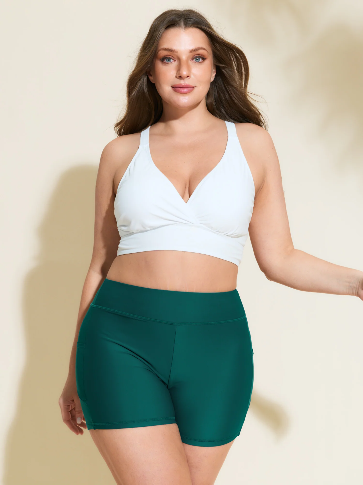 Sculpting Pockets Solid Swim Shorts - Image 28