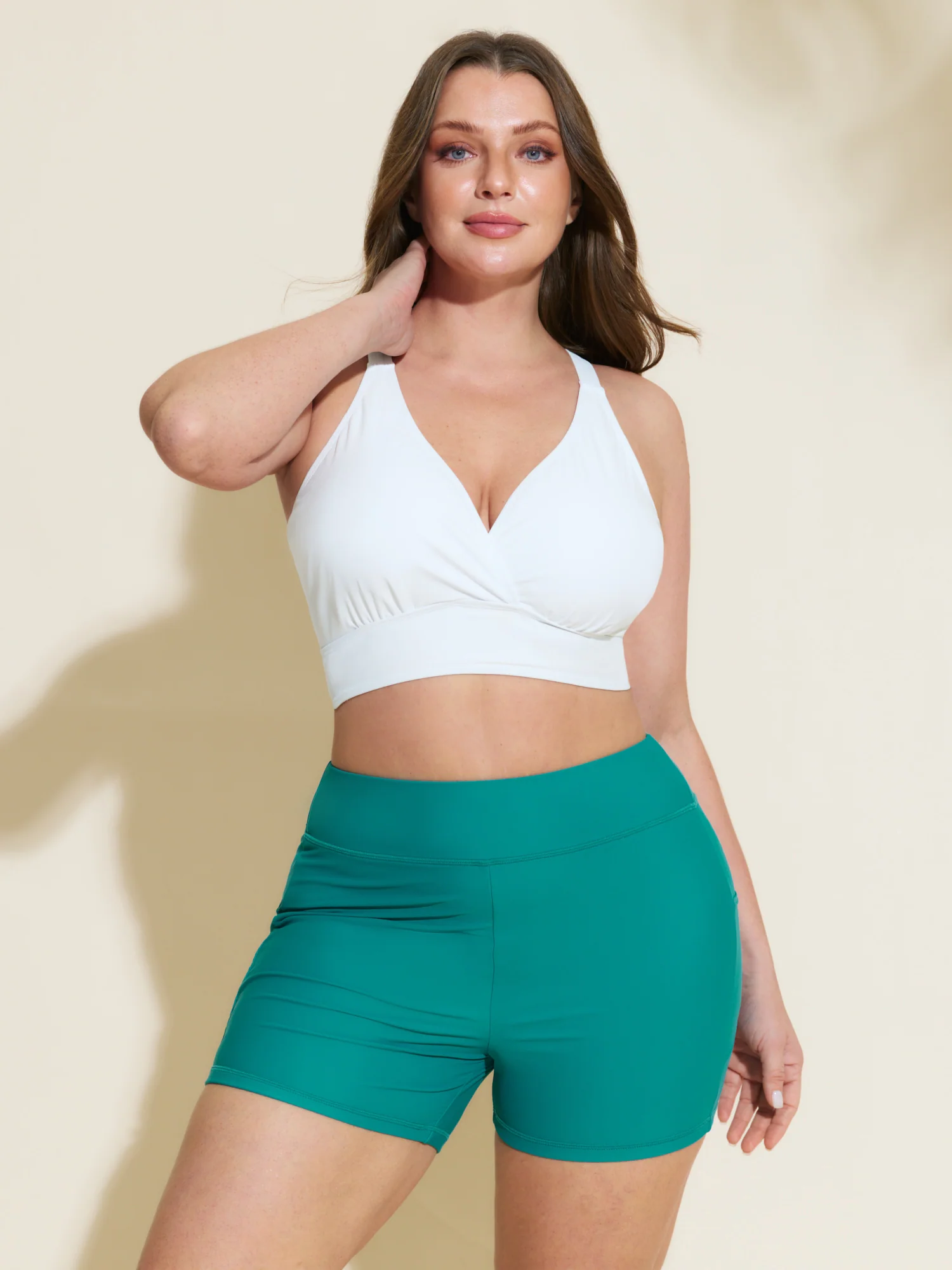 Sculpting Pockets Solid Swim Shorts - Image 36