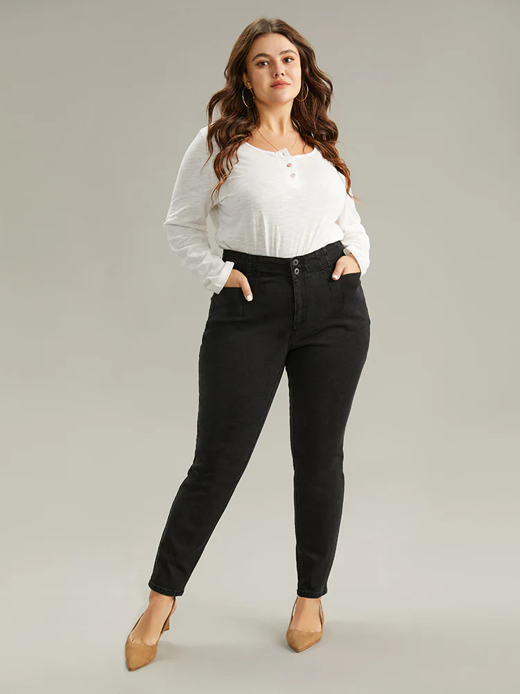 Seam Detail Skinny Pocket Jeans - Image 4