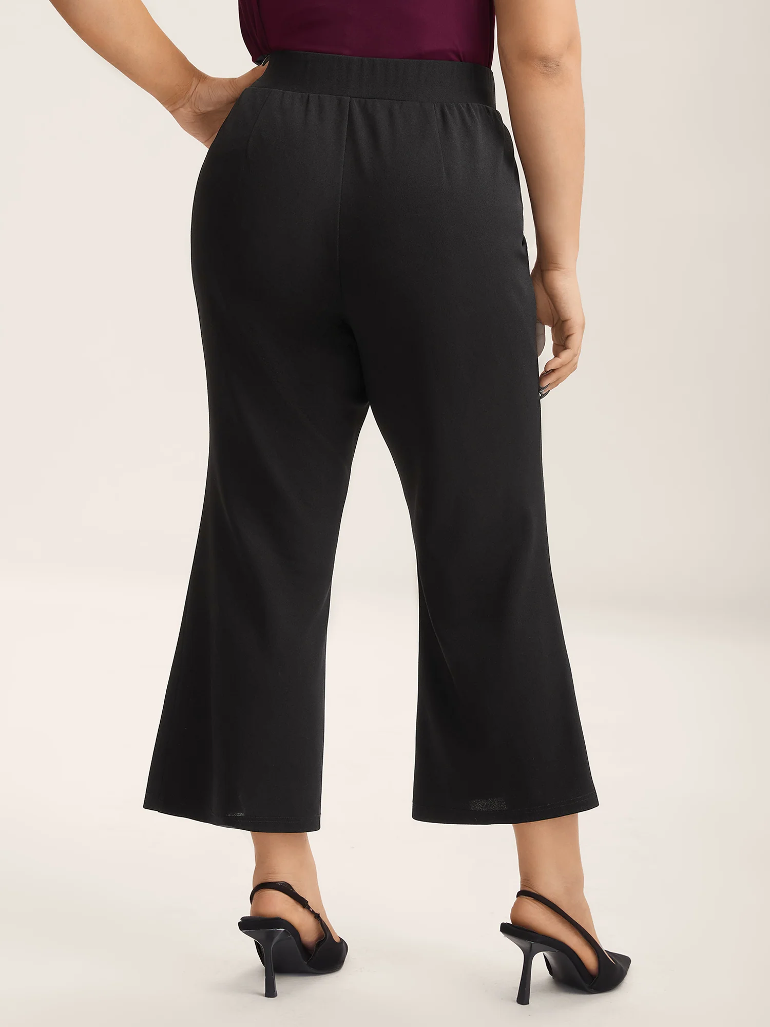 Seamed Bootcut Mid-Rise Pants - Image 5