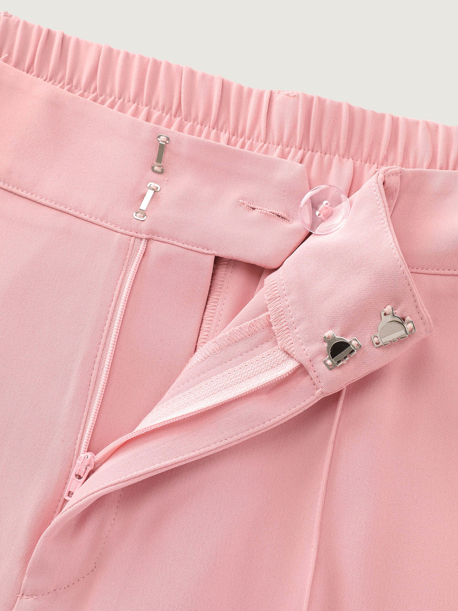 Seamed Curve-Friendly Plain Pants - Image 6