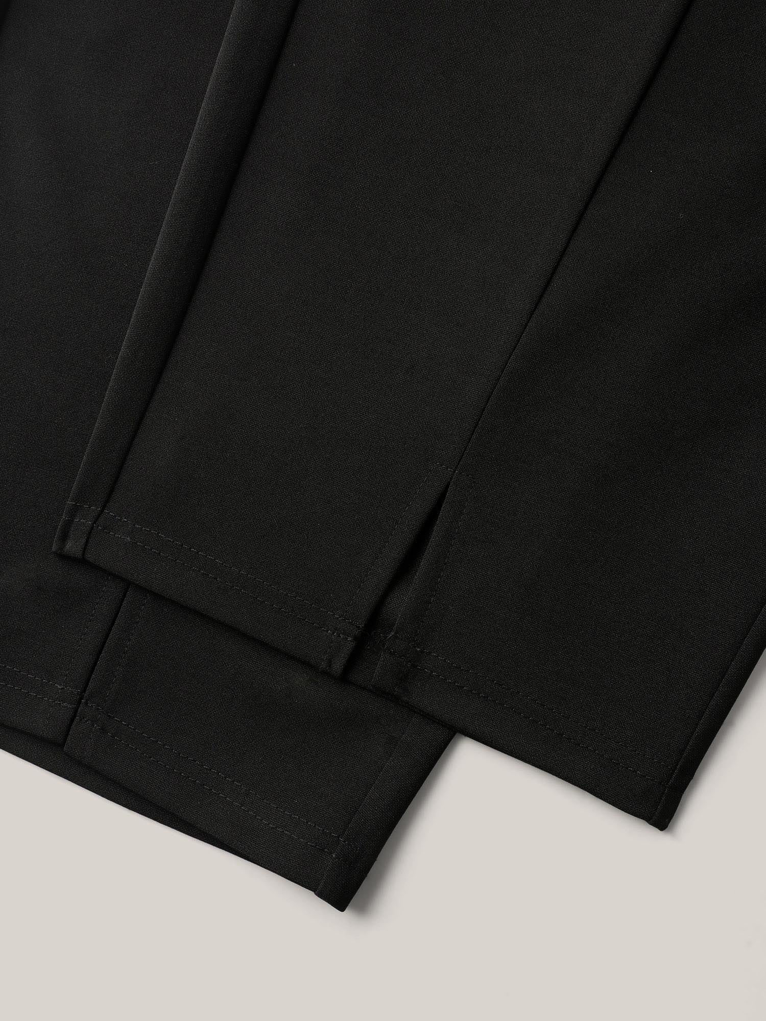 Seamed Split Hem Straight-Leg Pants - Image 7