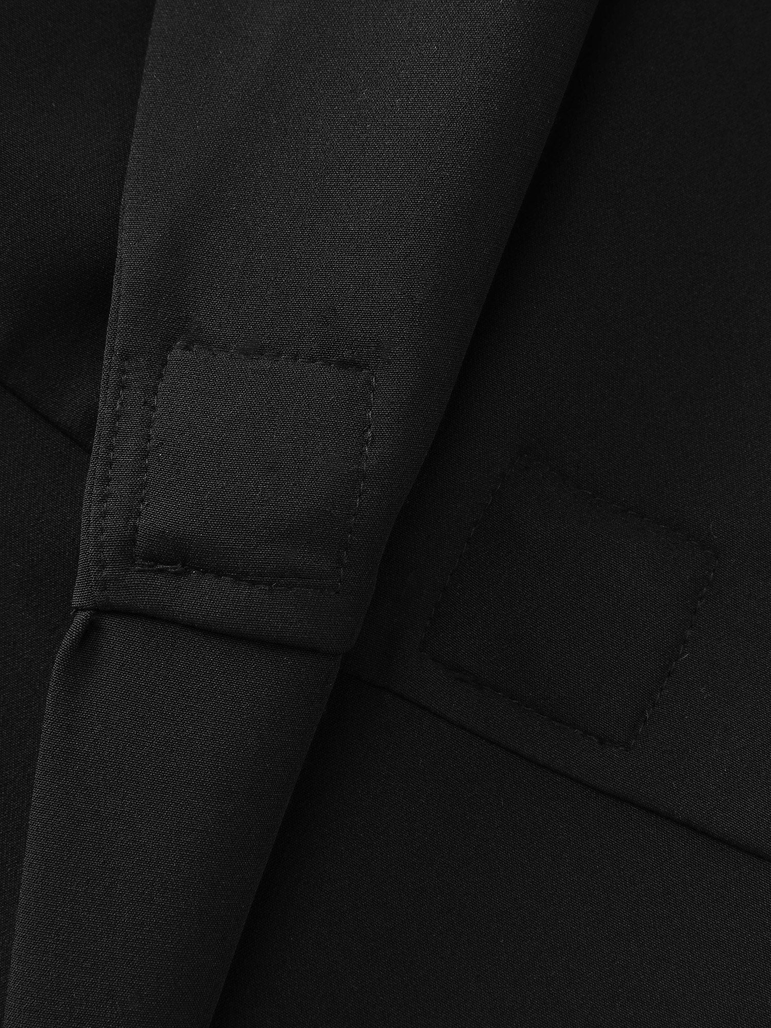 Semi Stretchy Pockets Curvy Hem Blazer - Image 8