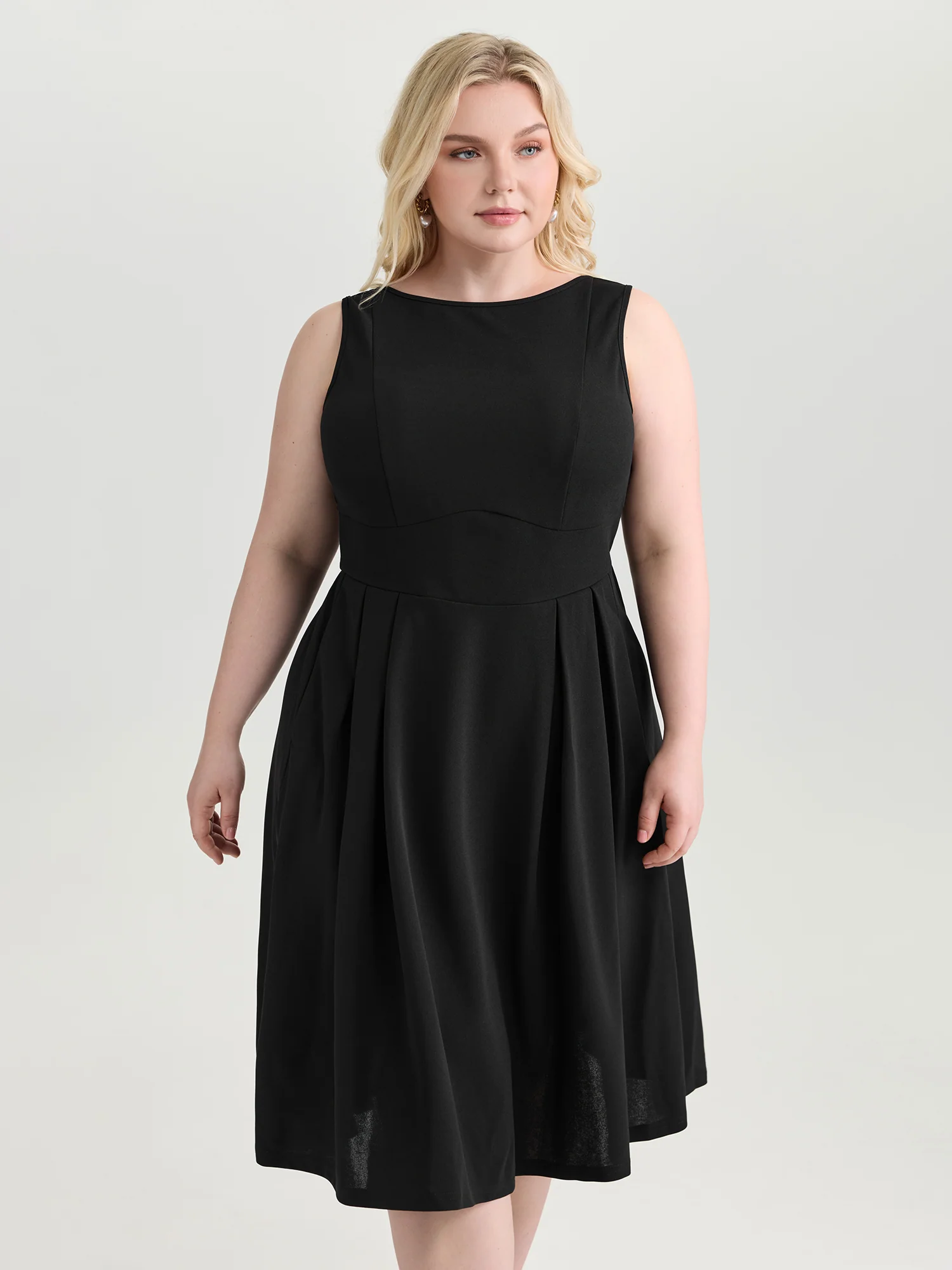 Sensational Open Back Cinched-Waist Midi Dress