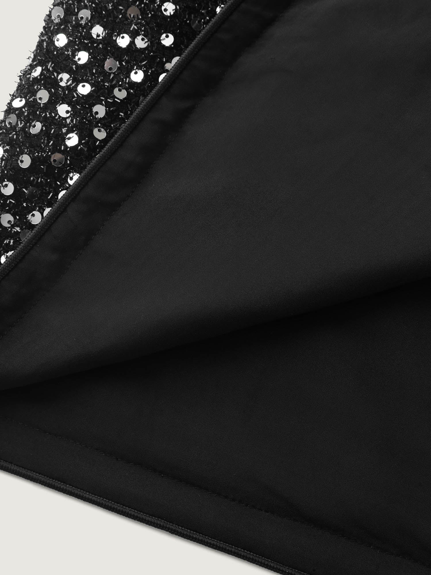Sequin Bowtie Cropped Coat - Image 7