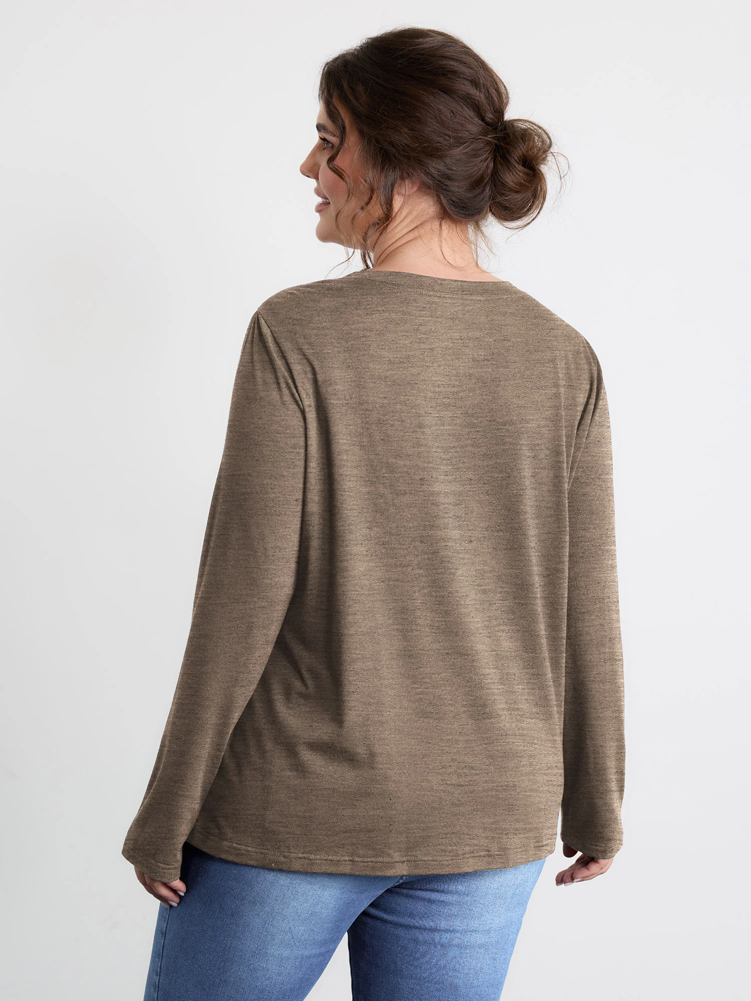 Sequin Cord Embroidered Tree Round Neck T-Shirt - Image 19