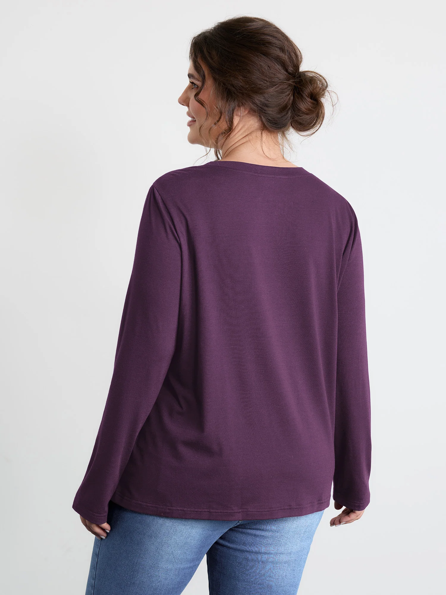 Sequin Cord Embroidered Tree Round Neck T-Shirt - Image 31