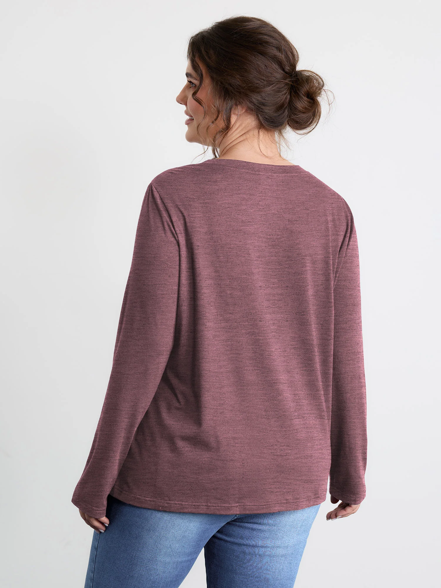 Sequin Cord Embroidered Tree Round Neck T-Shirt - Image 39