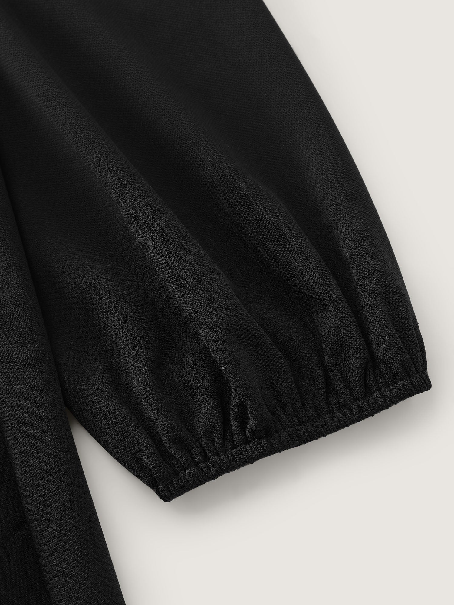 Sequin Embroidery Waist-Defining Pocket Knee Dress - Image 6