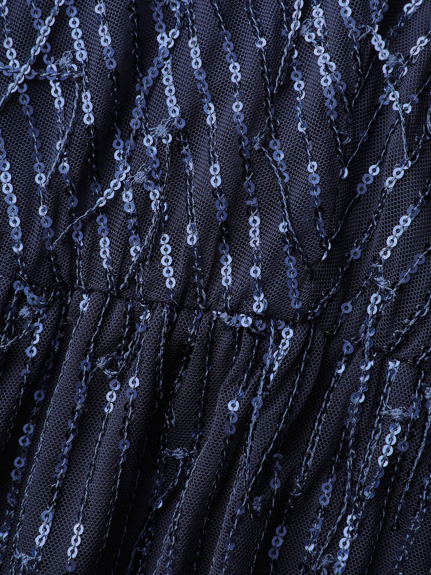 Sequin Lace High Slit Backless Maxi Dress - Image 6
