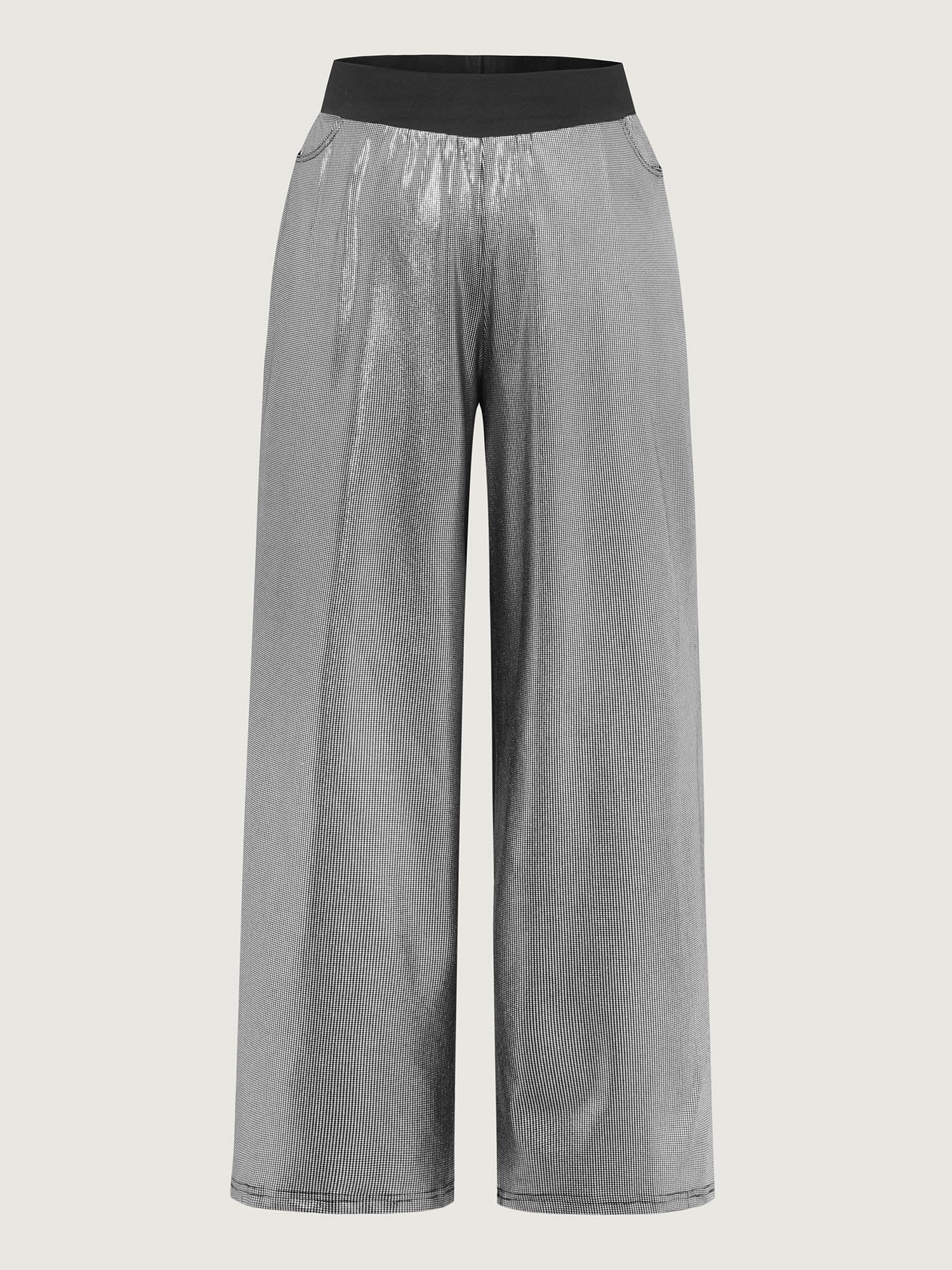 Sequin Stretchy Color Contrast Pants - Image 8