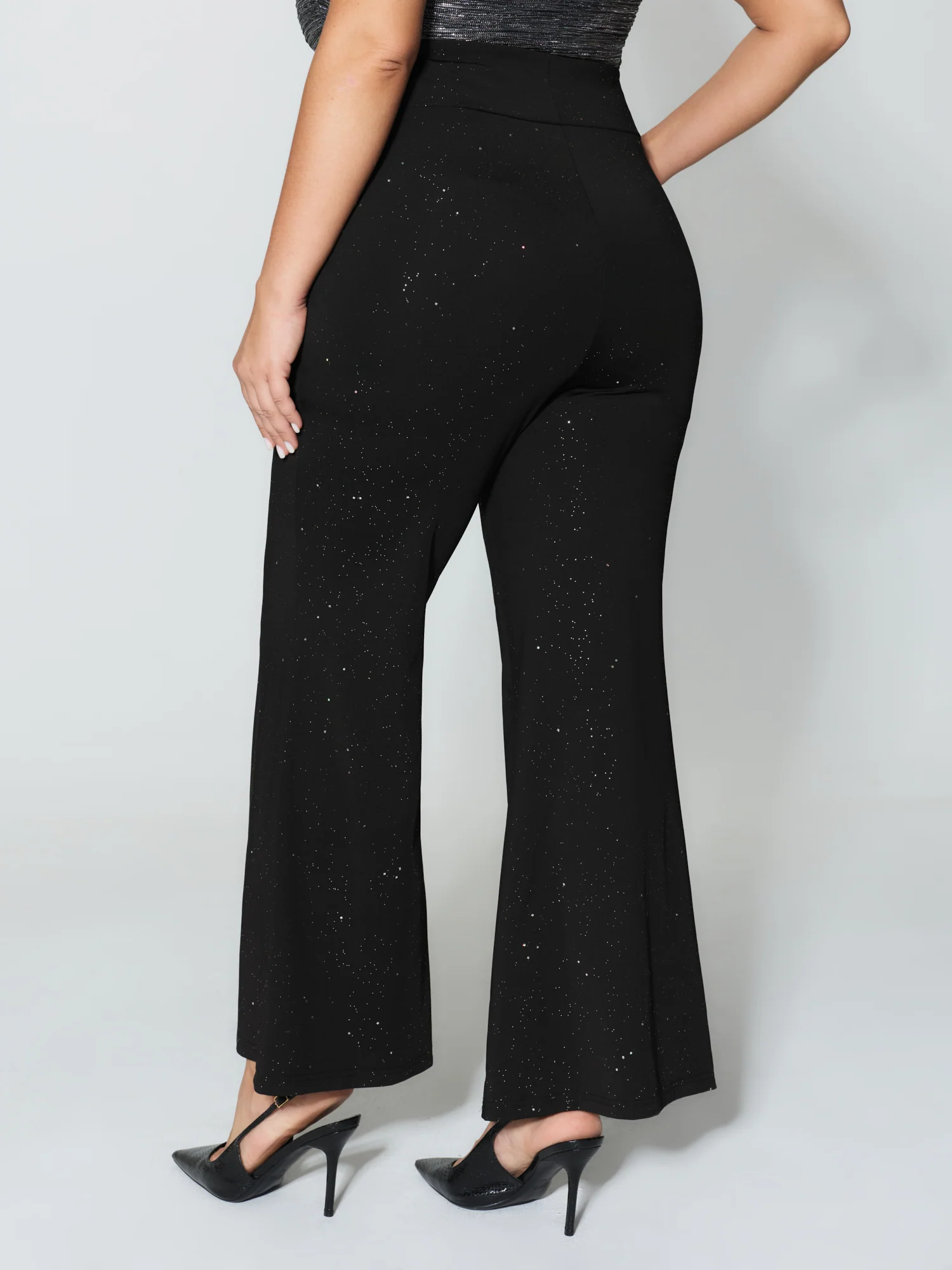 Sequin V-Shaped Waistband Pants - Image 4