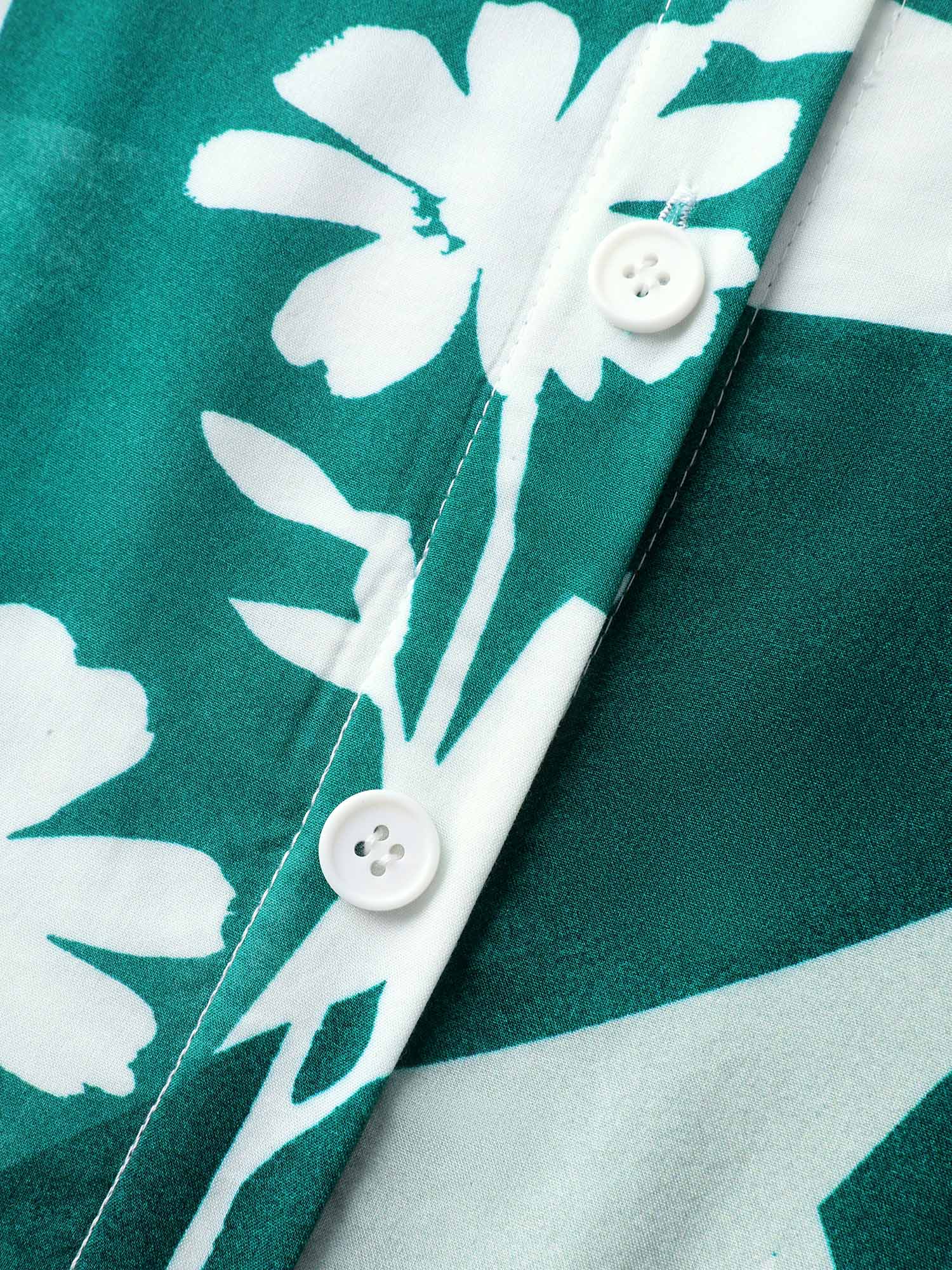Serene Floral Print Pockets Midi Dress - Image 6