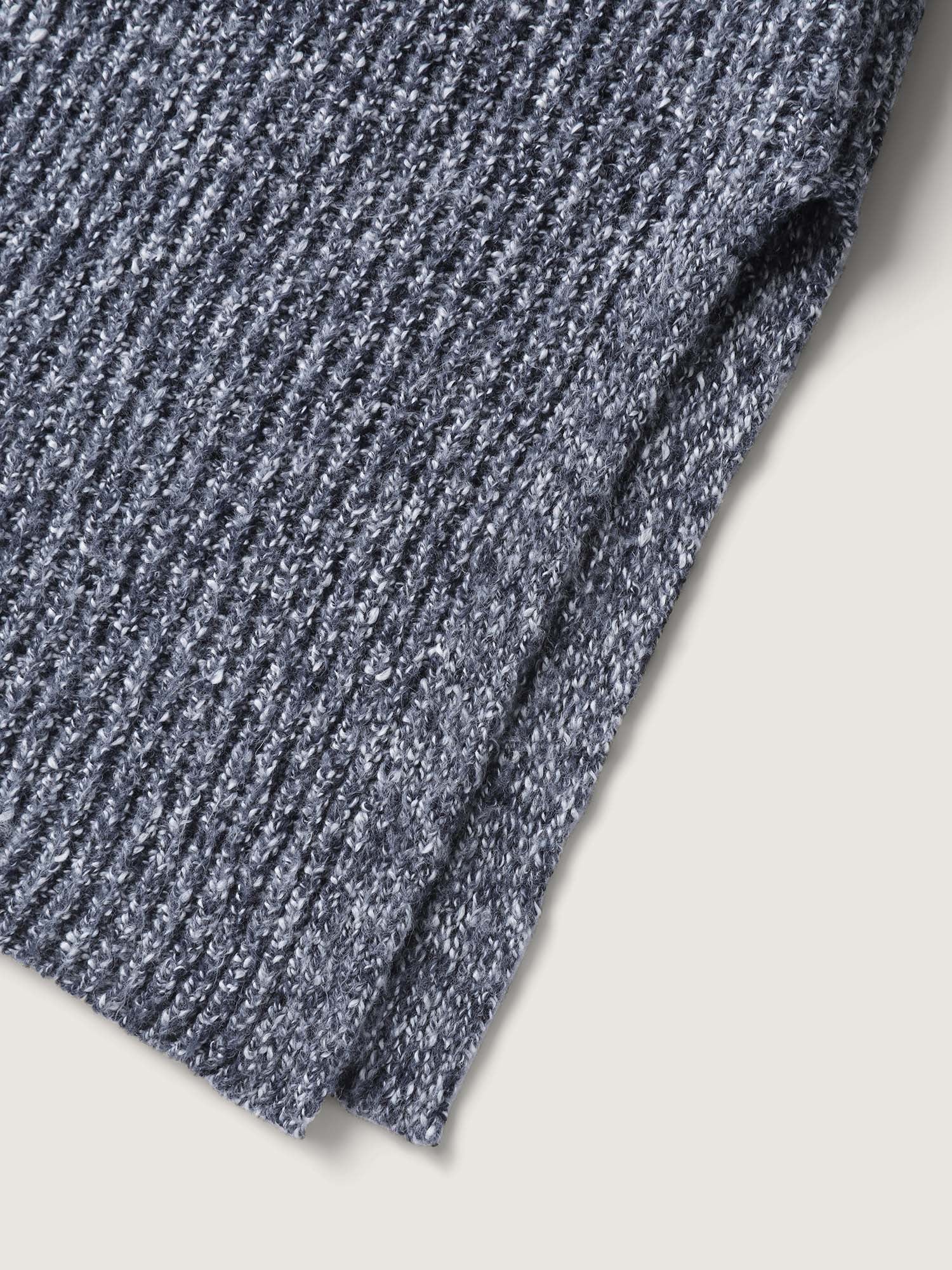 Shawl Collar Heather Pocket Knit Cardigan - Image 6