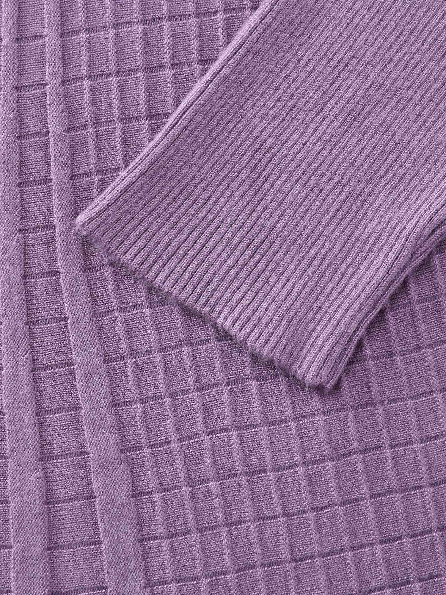 Shawl Collar Textured A-Line Cardigan - Image 6