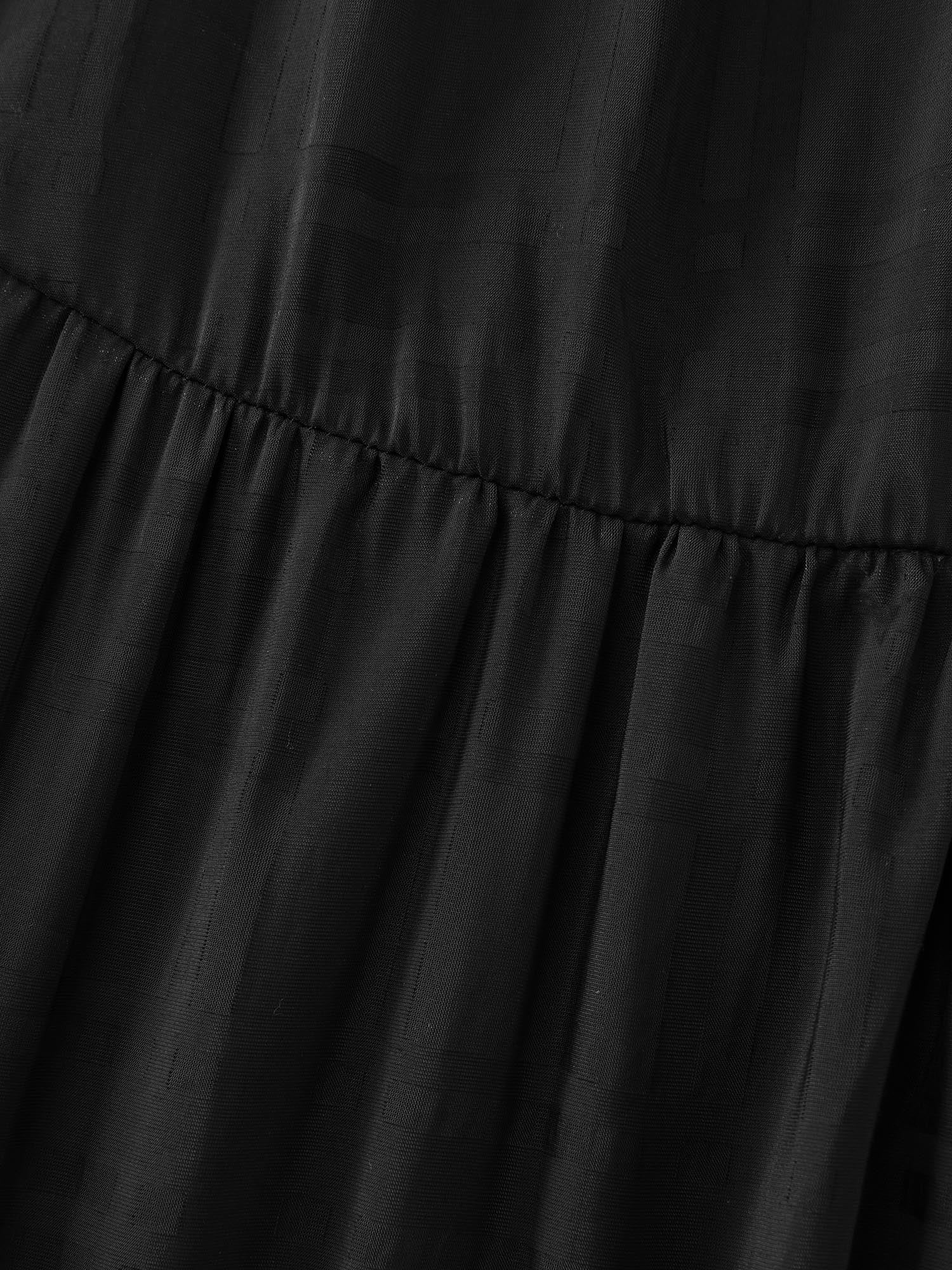 Sheer A-Line Flared Sleeve Midi Dress - Image 6