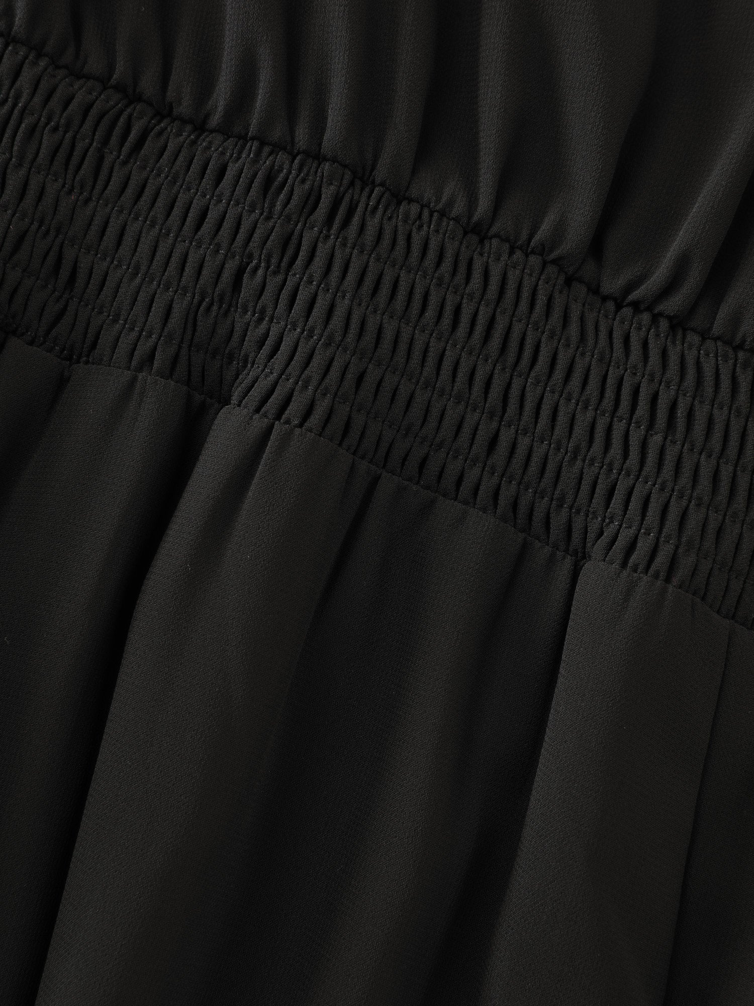 Sheer Chiffon Cinched Waist Tiered Maxi Dress - Image 5