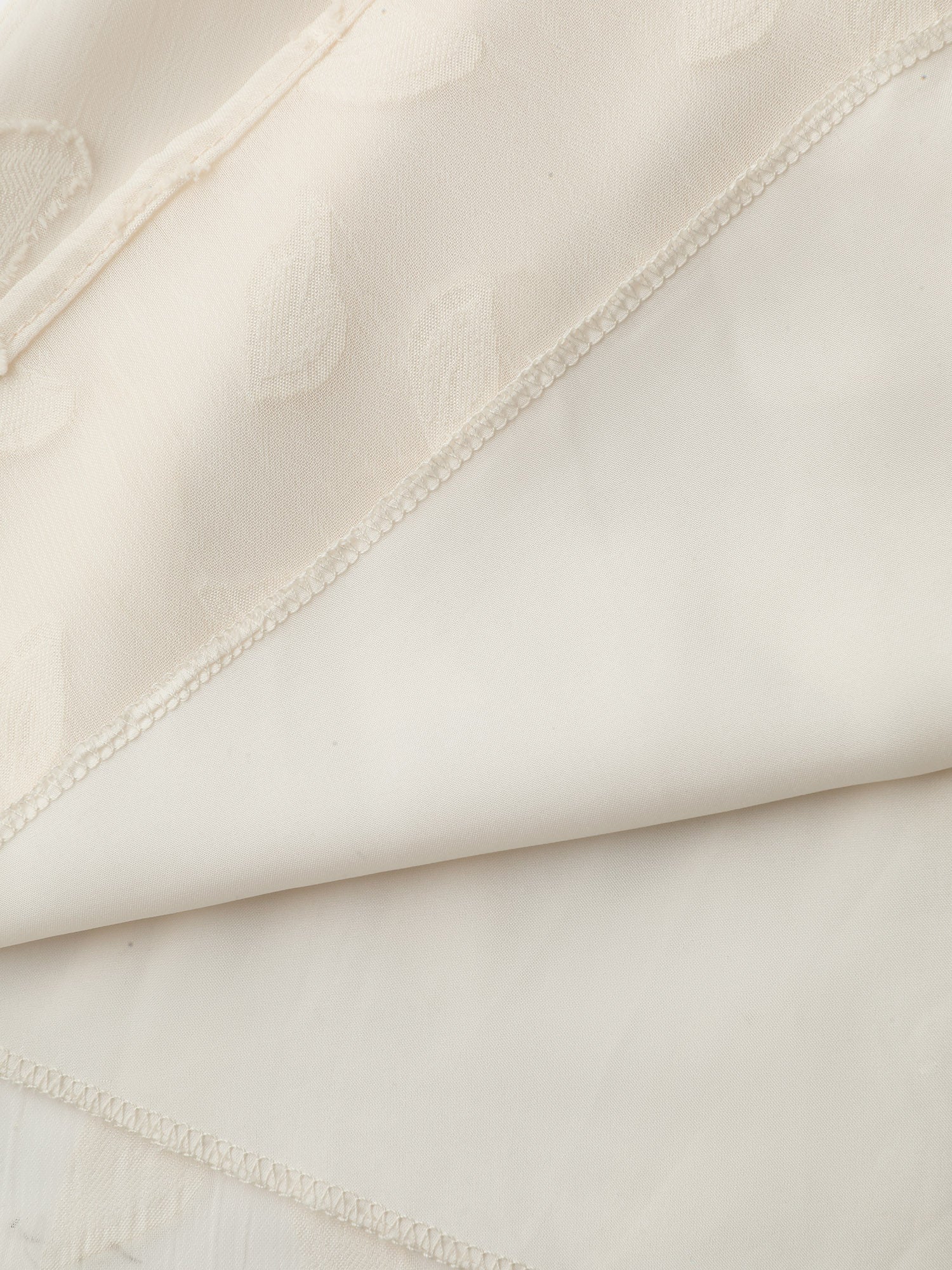 Sheer Chiffon Textured Waist-Tie Blouse - Image 6