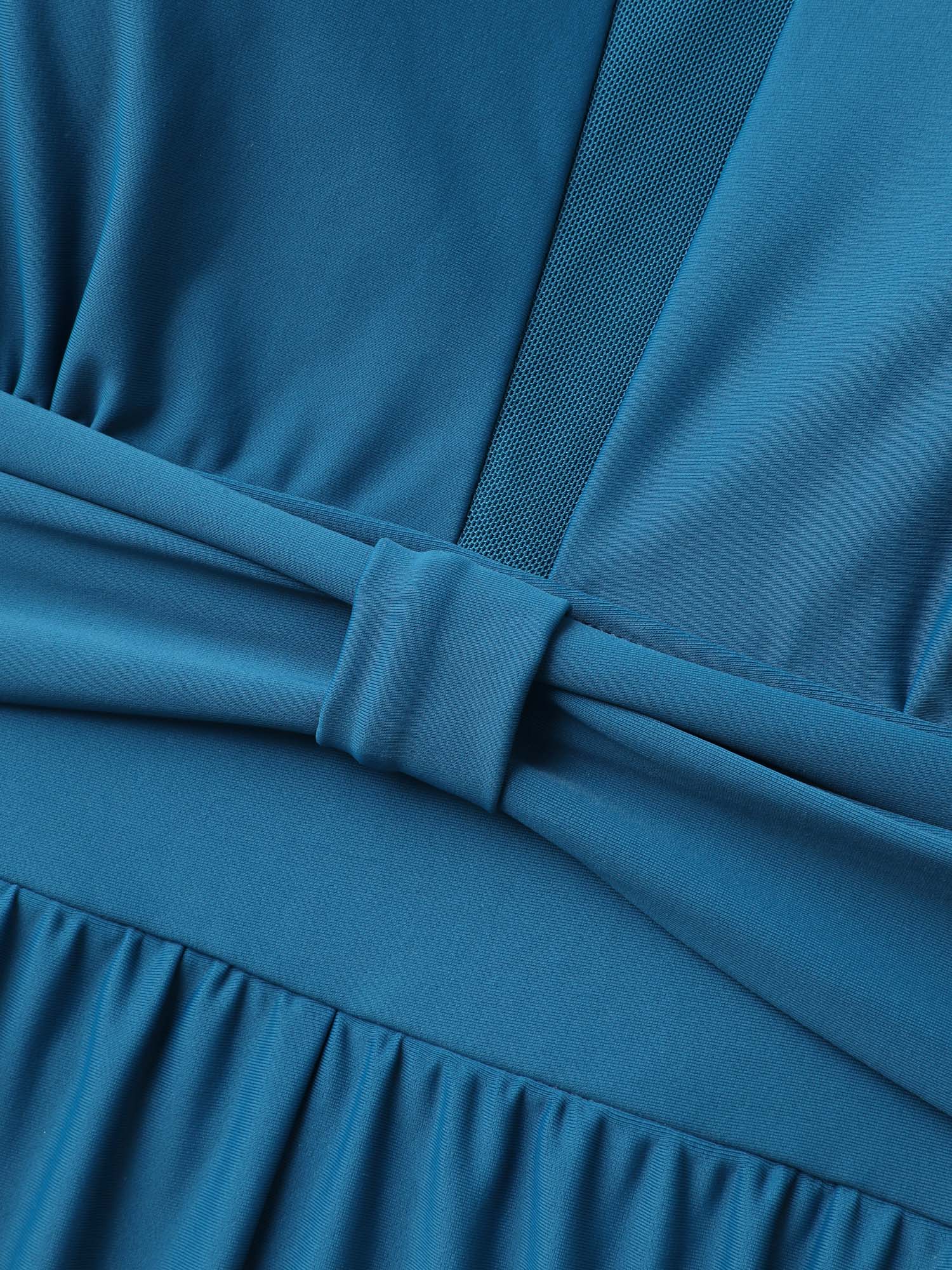Sheer Cut-Out Collar One-Piece Swimsuit - Image 6