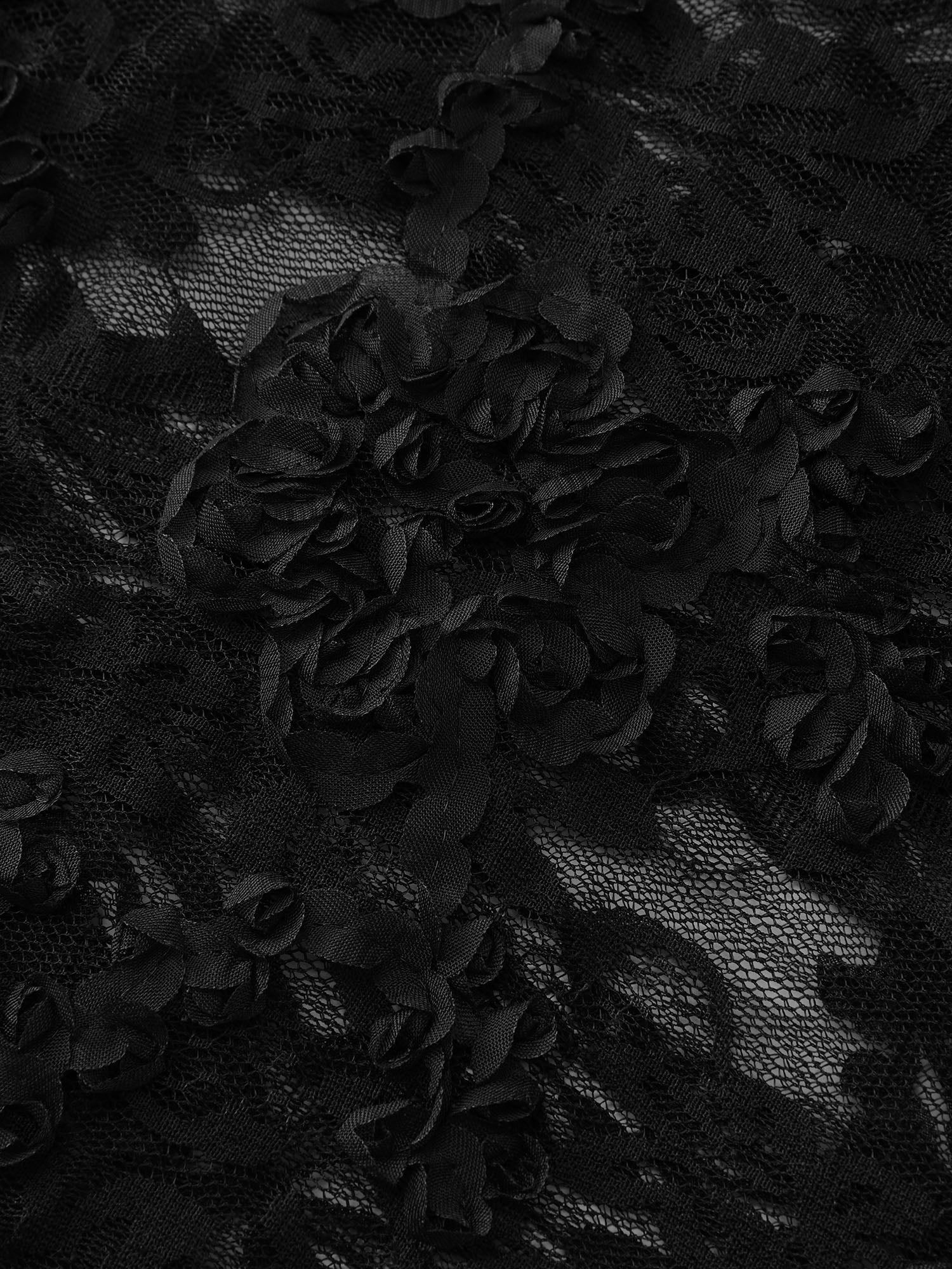 Sheer Floral Lace Cami Nightgown - Image 6