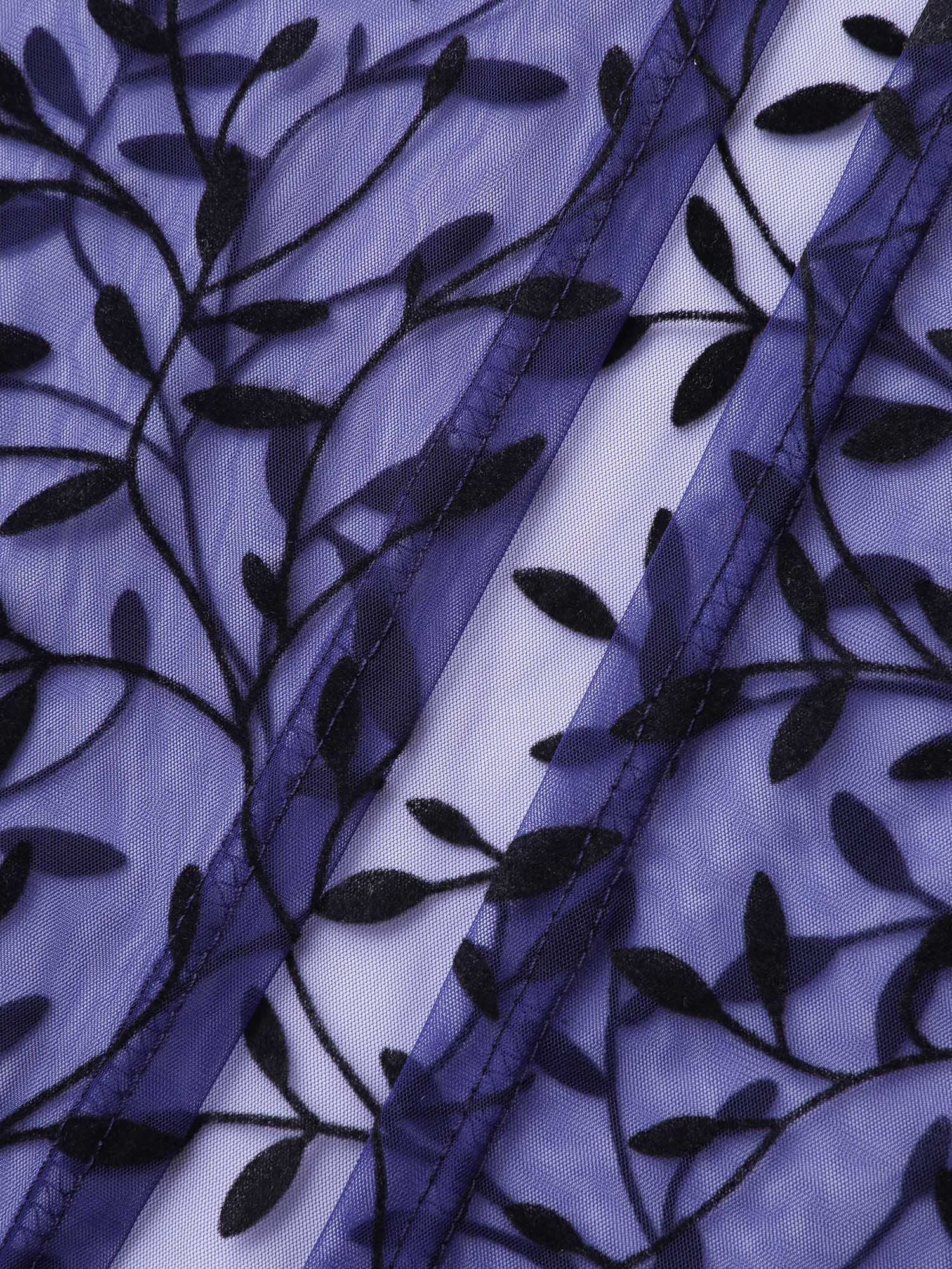 Sheer Jacquard Asymmetrical Hem Kimono - Image 6