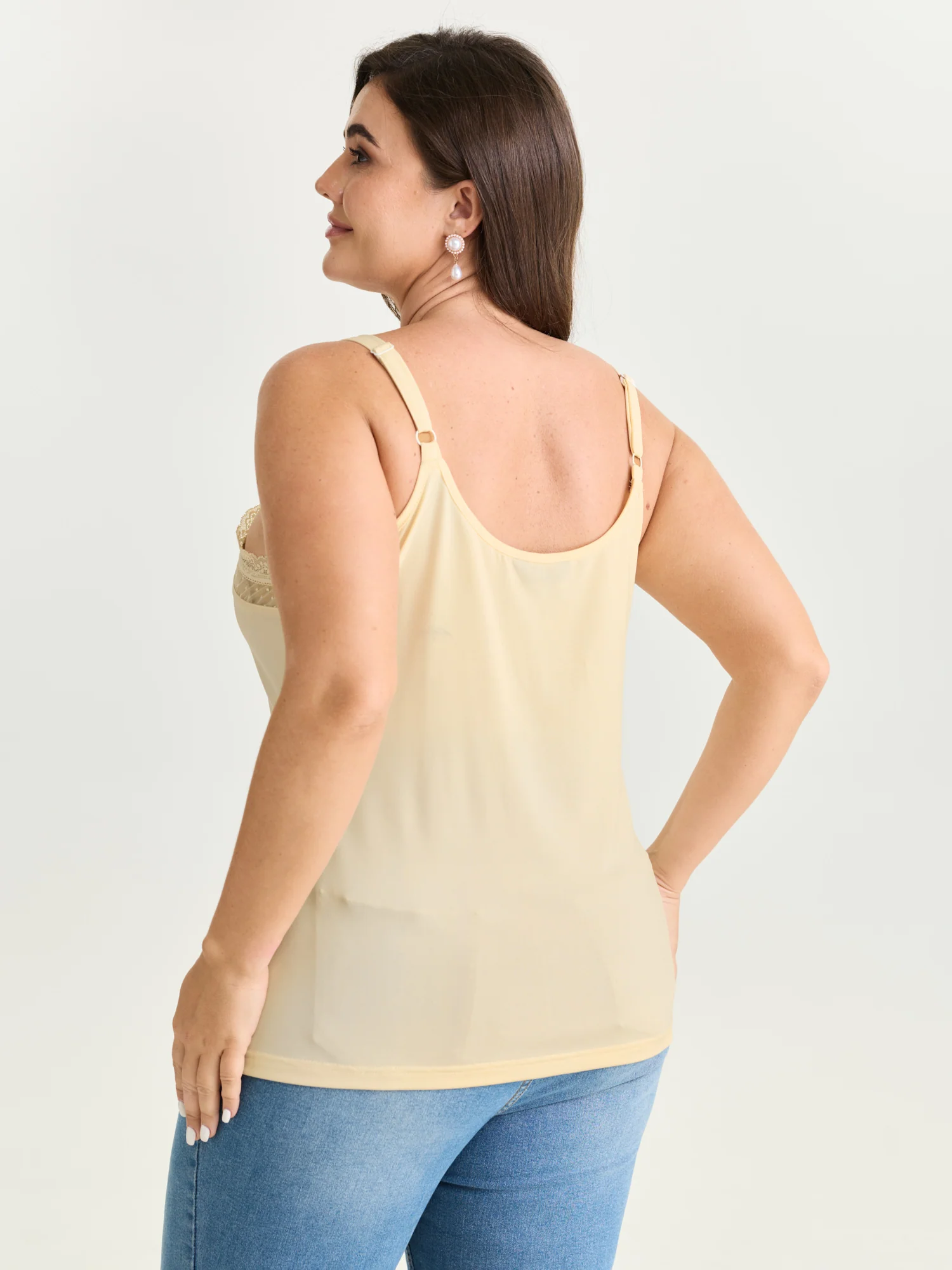 Sheer Lace Cut-Out Tank Top - Image 10