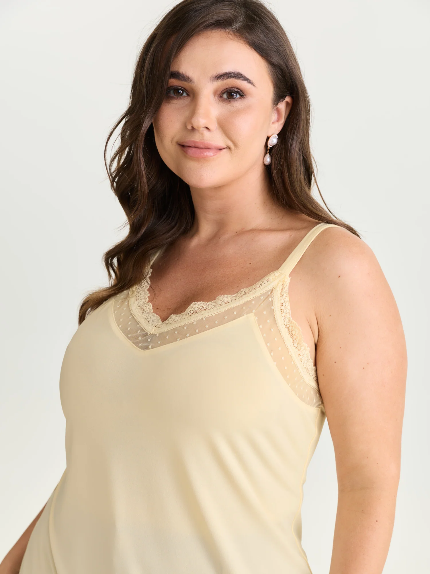 Sheer Lace Cut-Out Tank Top - Image 8