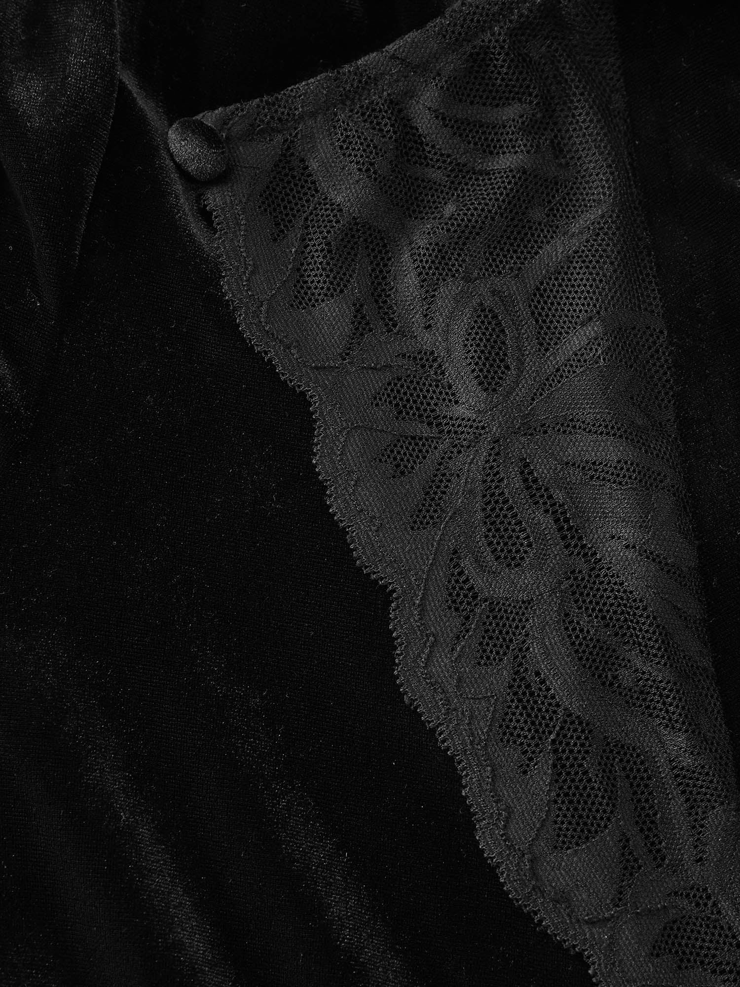 Sheer Lace Gathered Backless Midi Dress - Image 6