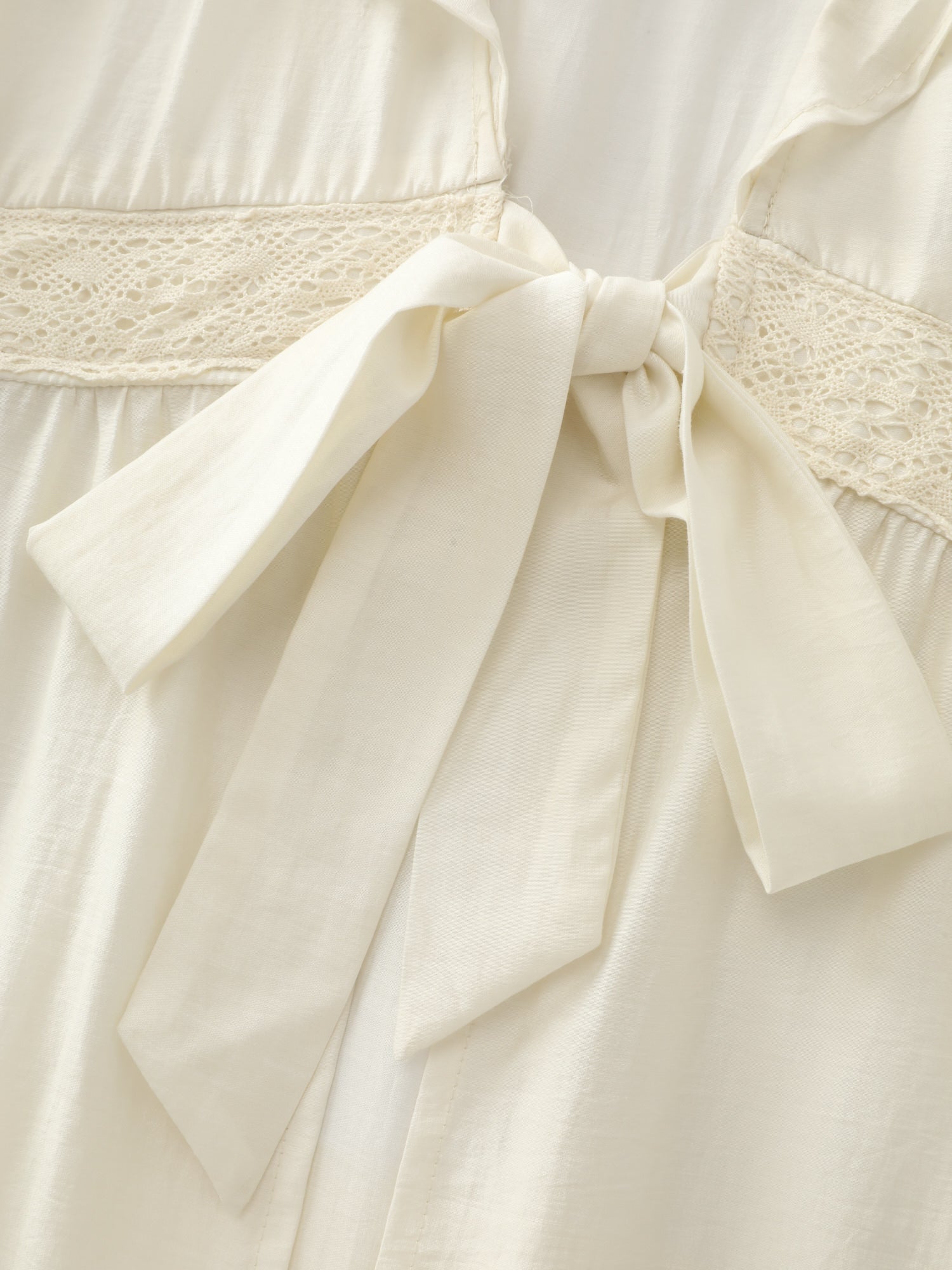 Sheer Lace Lotus Leaf Detail Kimono - Image 5