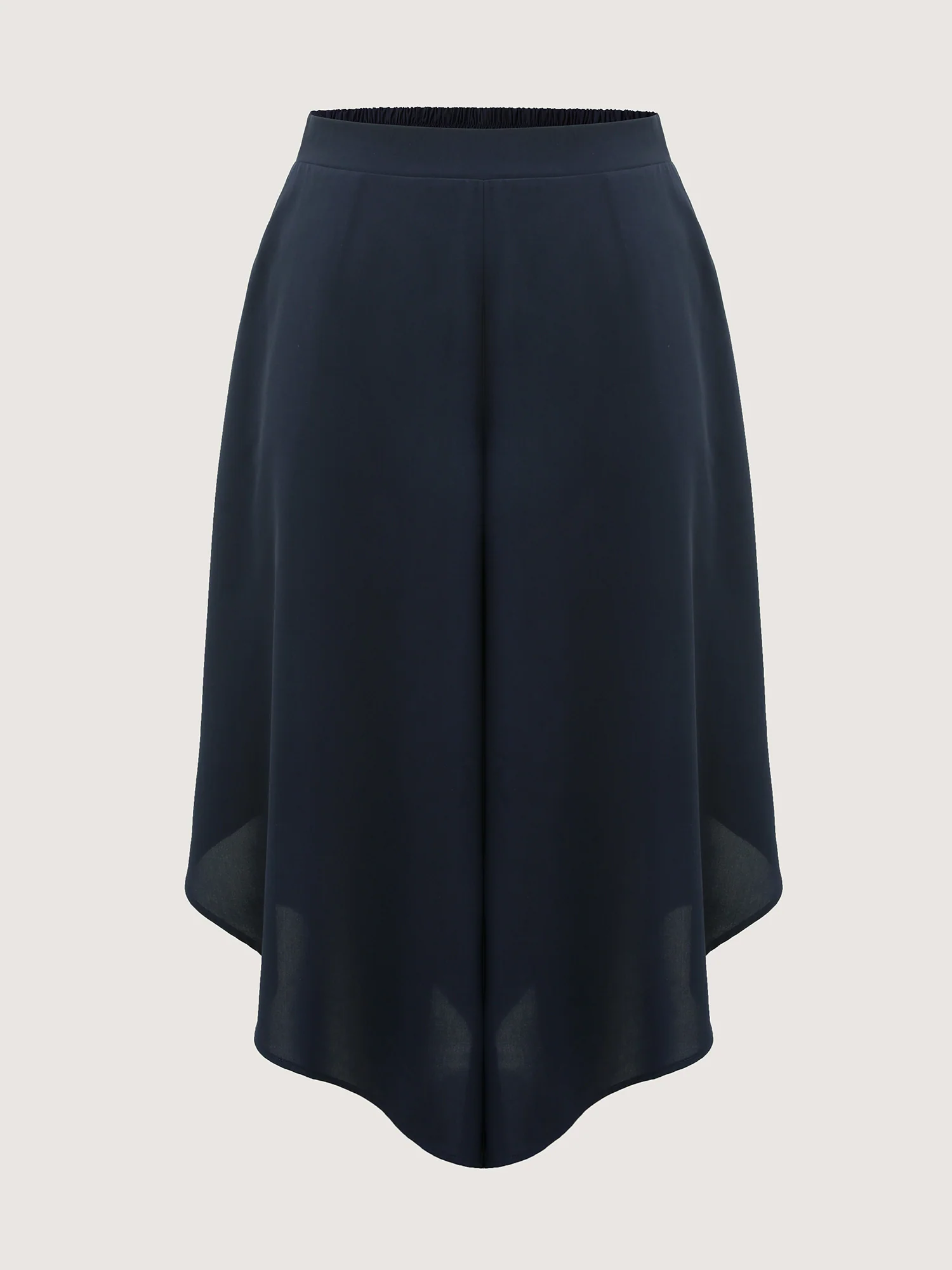 Sheer Lace Petal Hem Wide-Leg Pants - Image 8