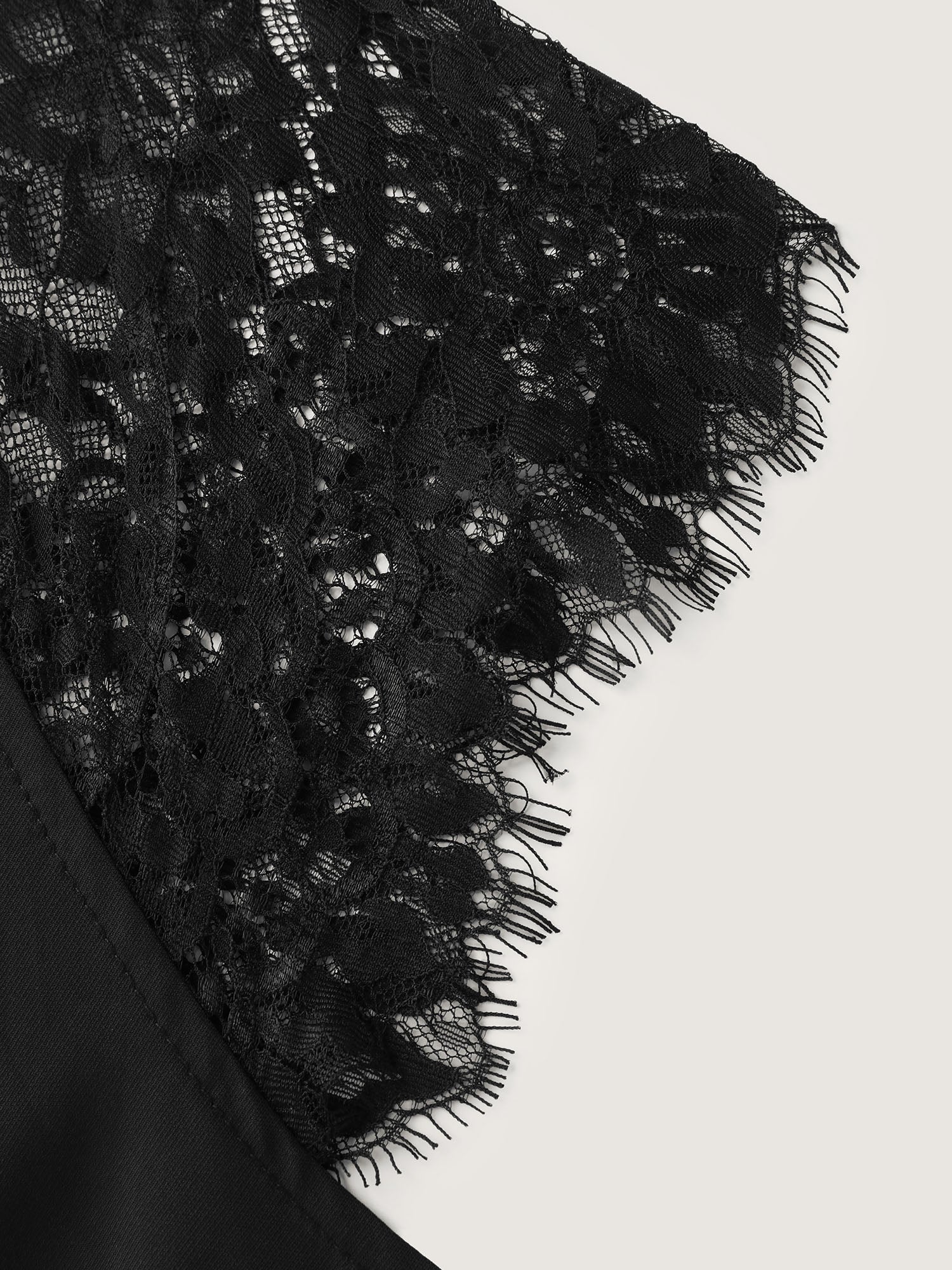Sheer Lace Sleeve Pockets Jumpsuit - Image 6