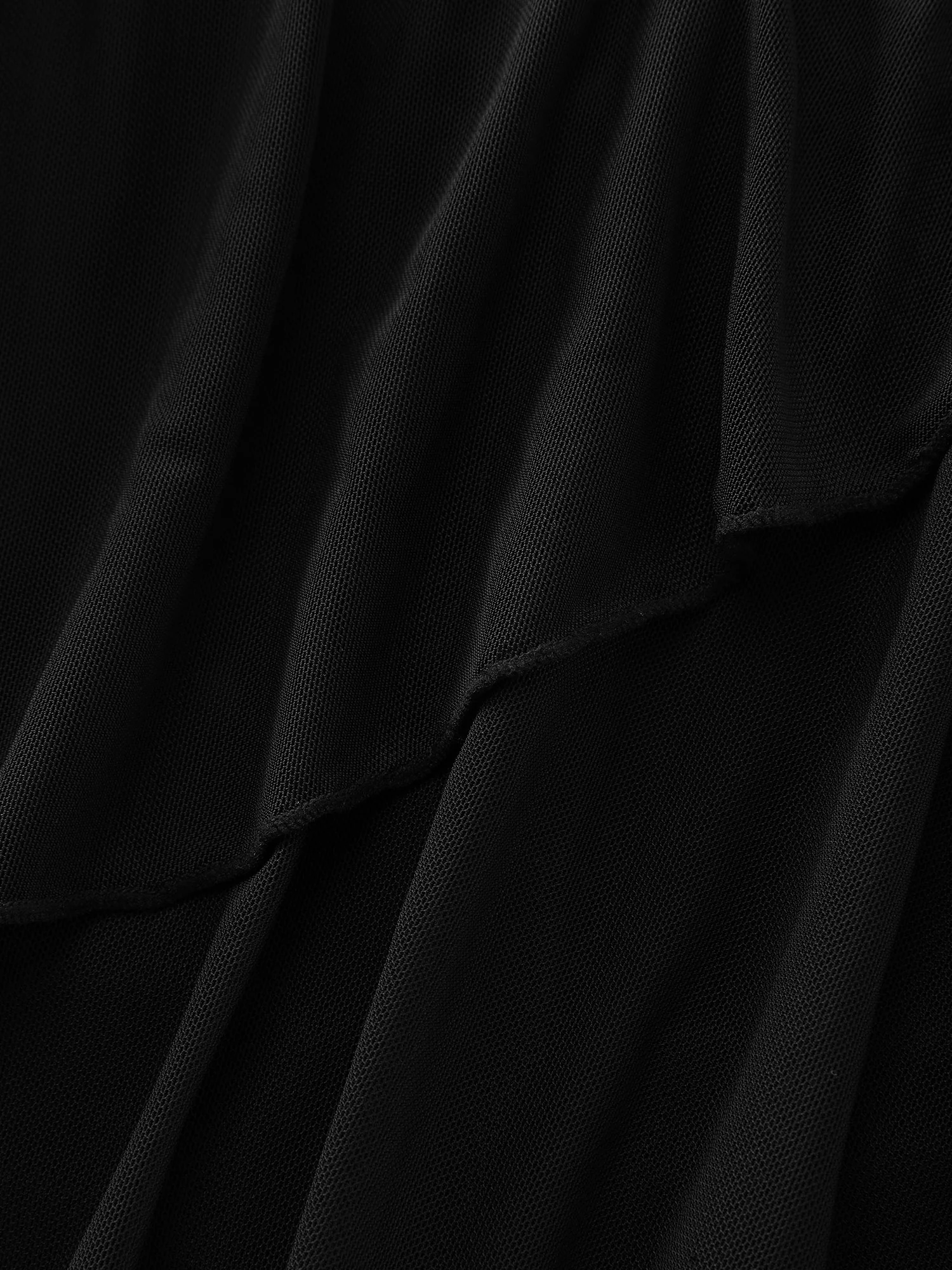 Sheer Layered Plain Swim Skirt - Image 6