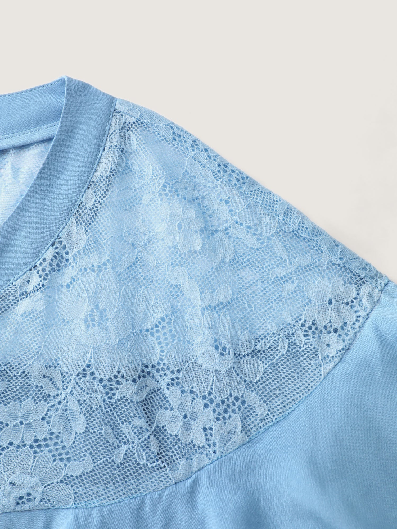 Sheer Ruffled Button Placket Blouse - Image 5