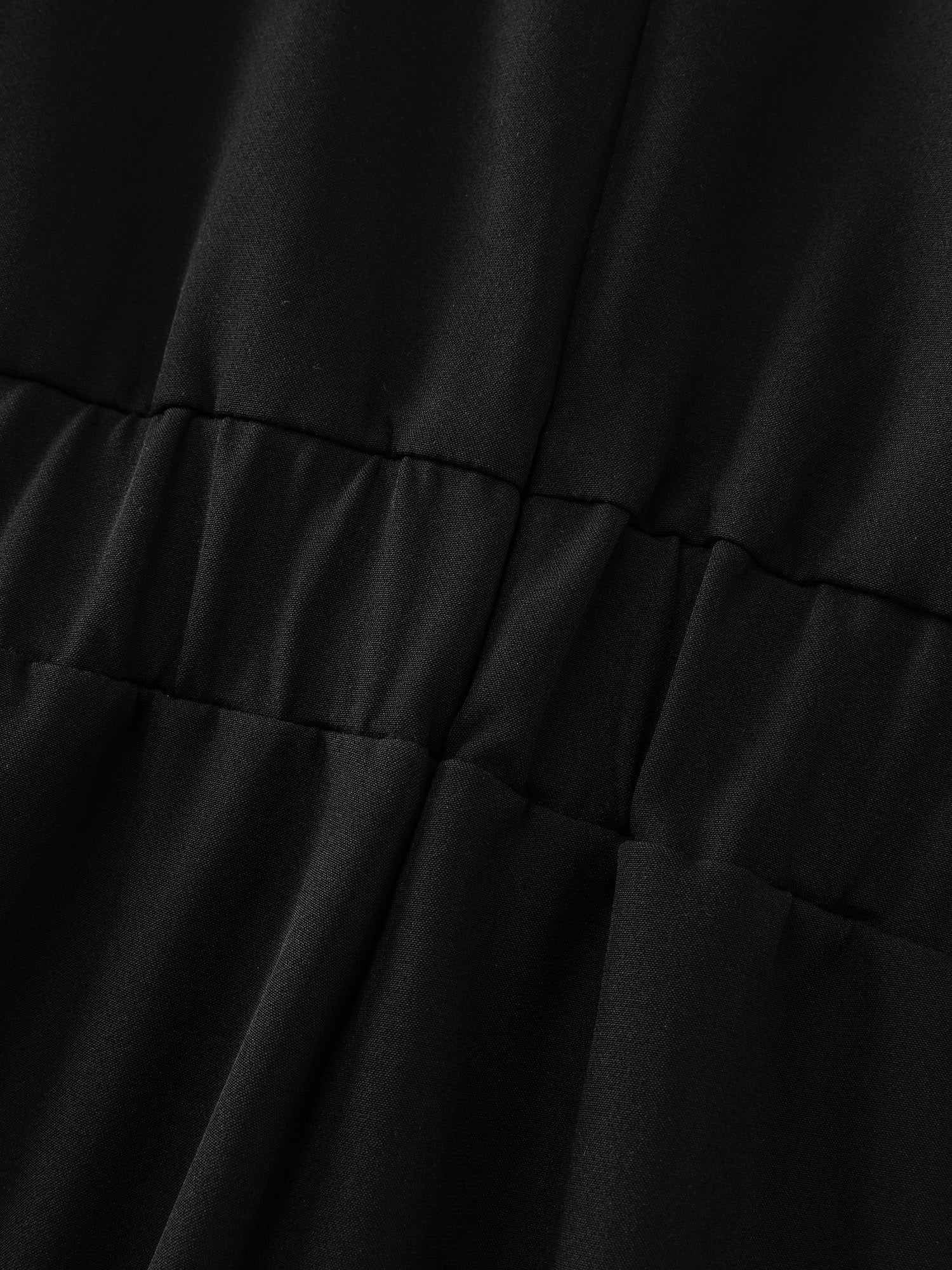 Sheer Sleeve Collared Wide-Leg Jumpsuit - Image 6