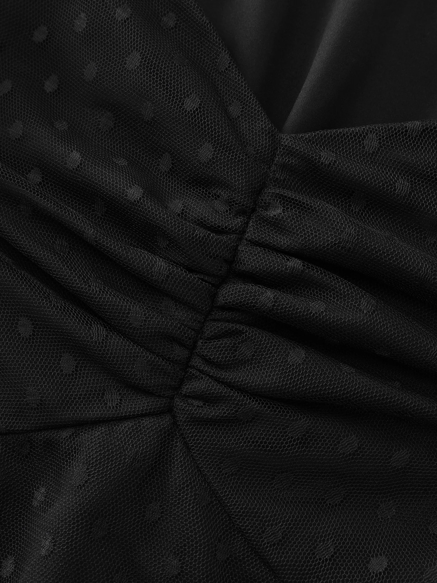 Sheer Sweetheart Ruched Bodice Midi Dress - Image 5
