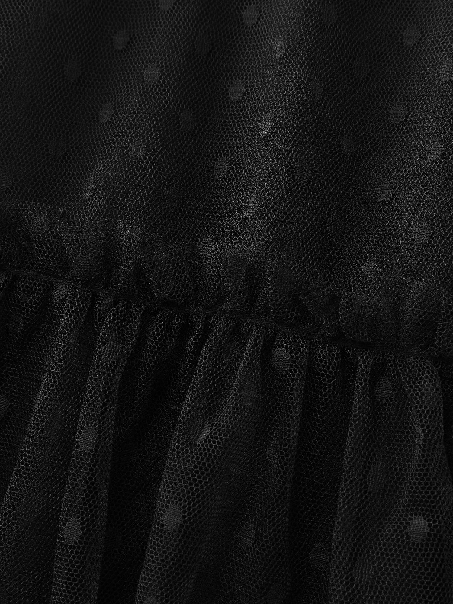 Sheer Sweetheart Ruched Bodice Midi Dress - Image 6