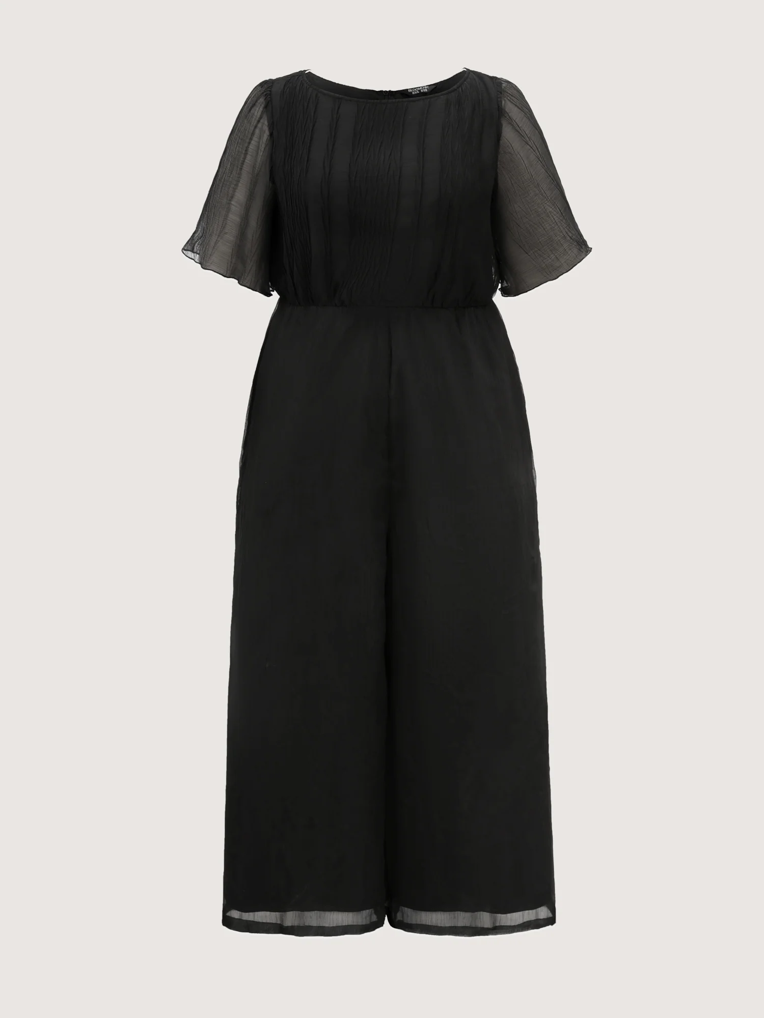 Sheer Textured Flowy Jumpsuit - Image 7