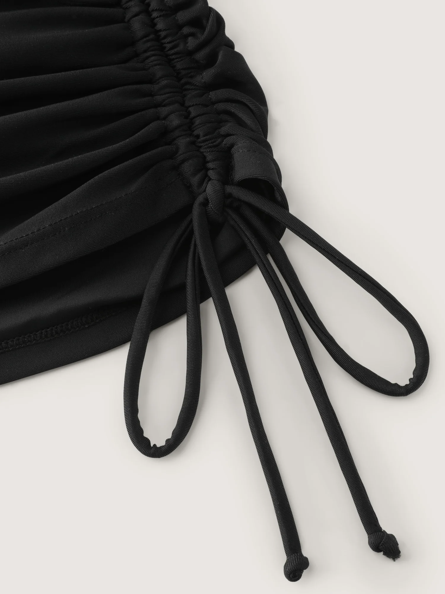 Shell Edge Drawstring Sides Swim Top - Image 8