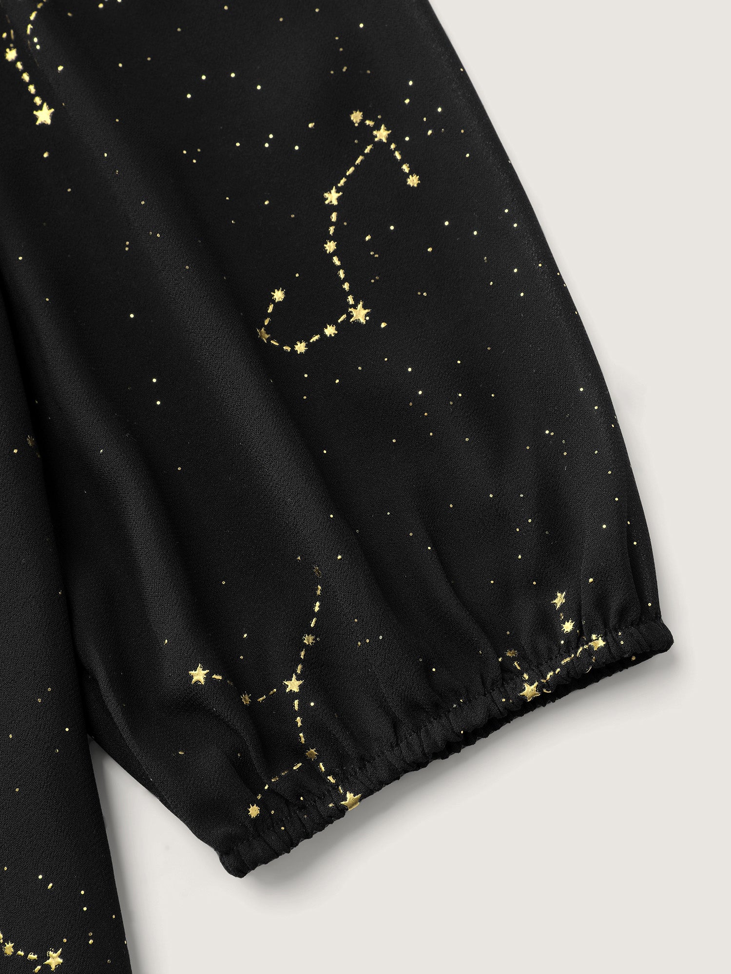 Shimmery Hot Stamped Shirred Pockets Party Dress - Image 7