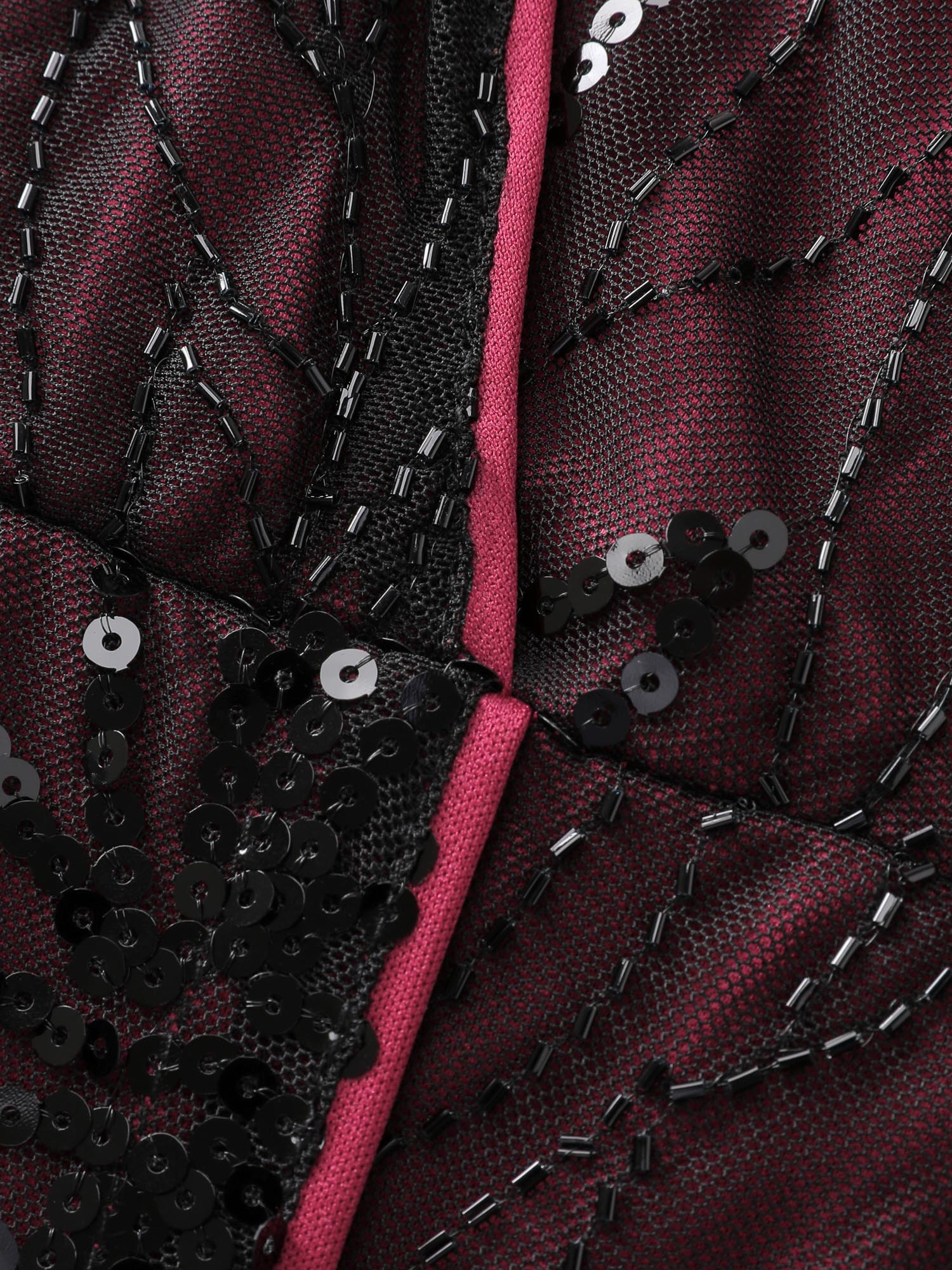Shimmery Sequin Embroidery Pockets Party Dress - Image 6