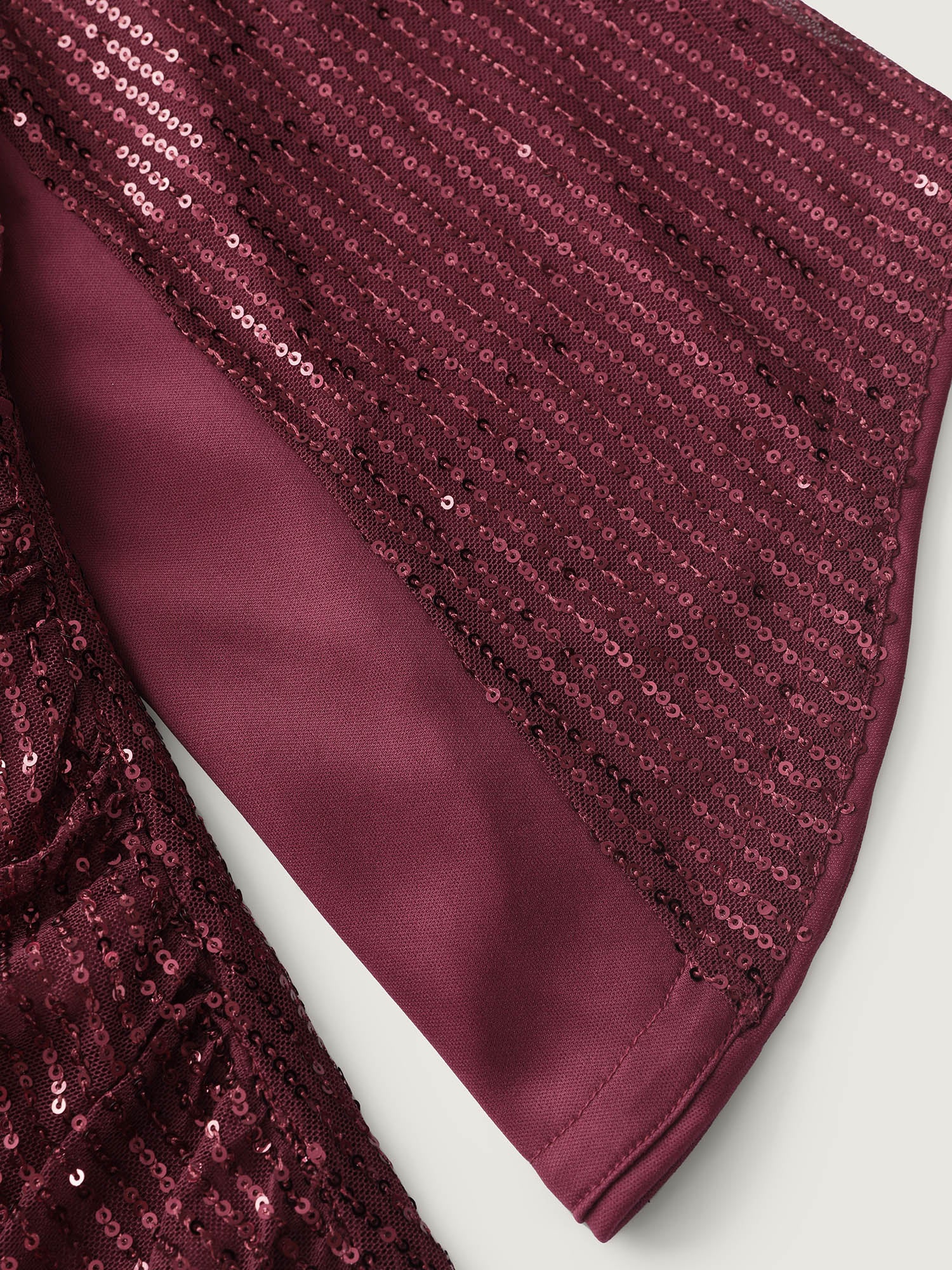 Shimmery Sequin Gathered Flared Sleeve Blouse - Image 7
