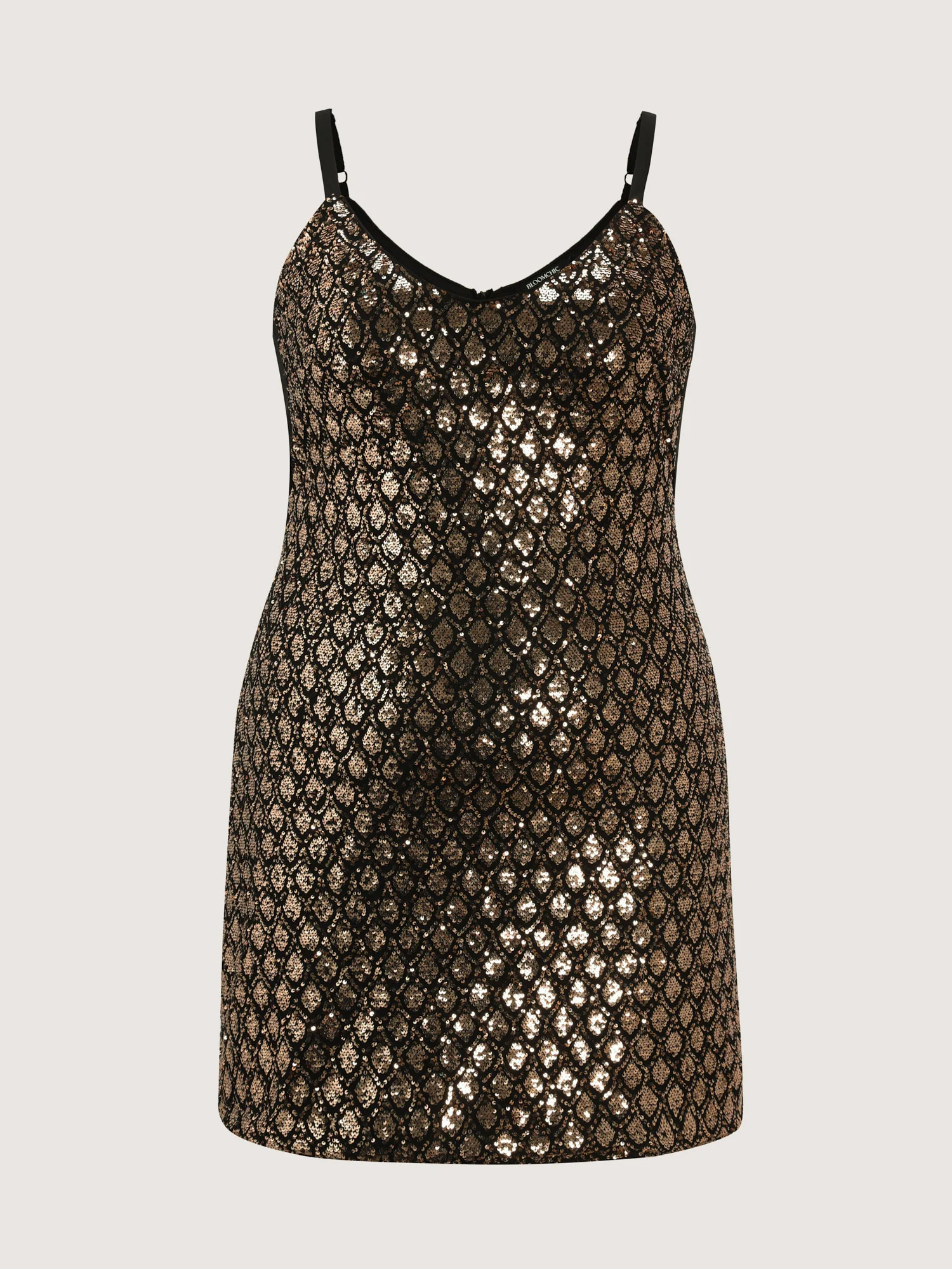 Shimmery Sequin Scoop Neck Mini Dress - Image 6